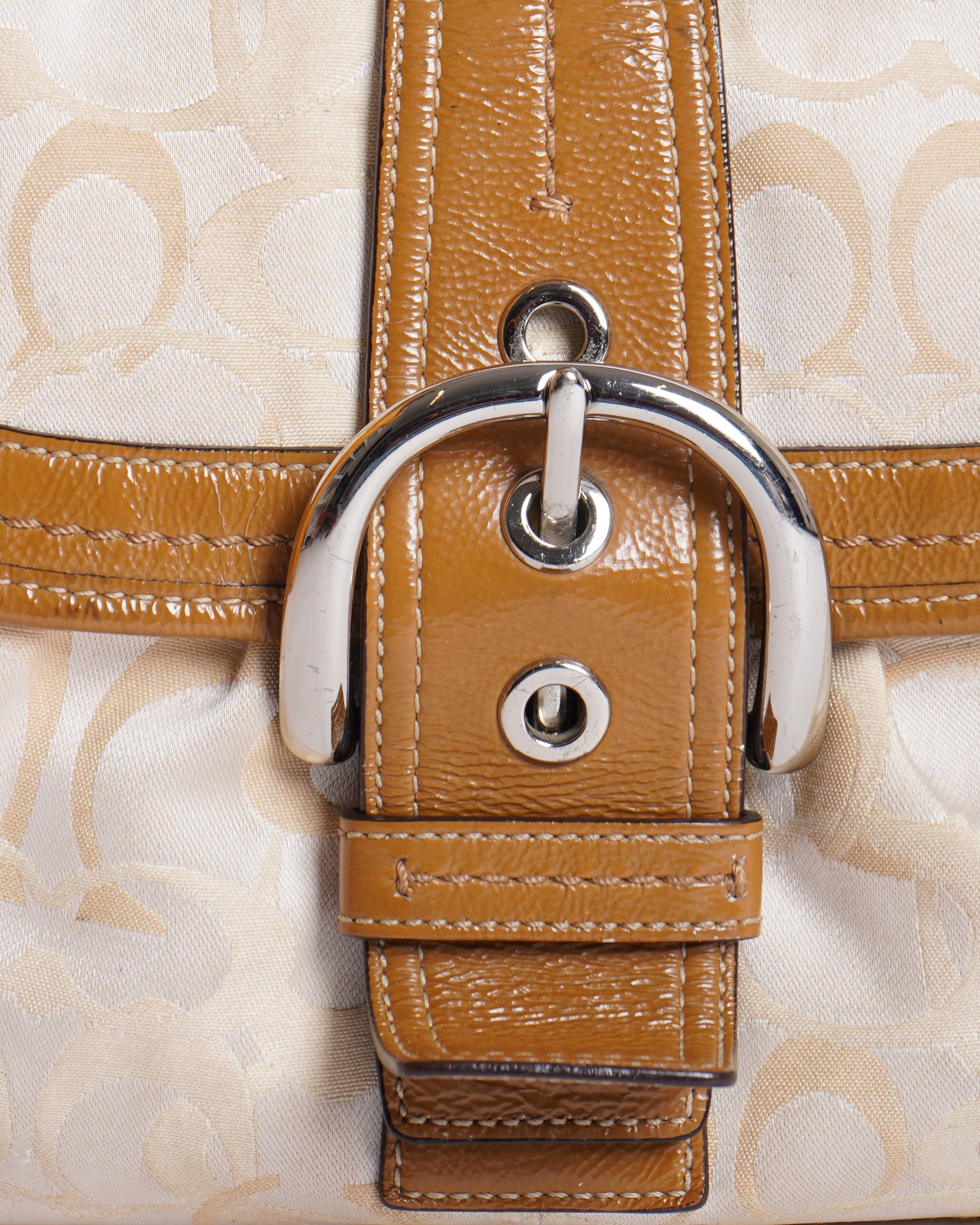 Coach soho signature flap purse