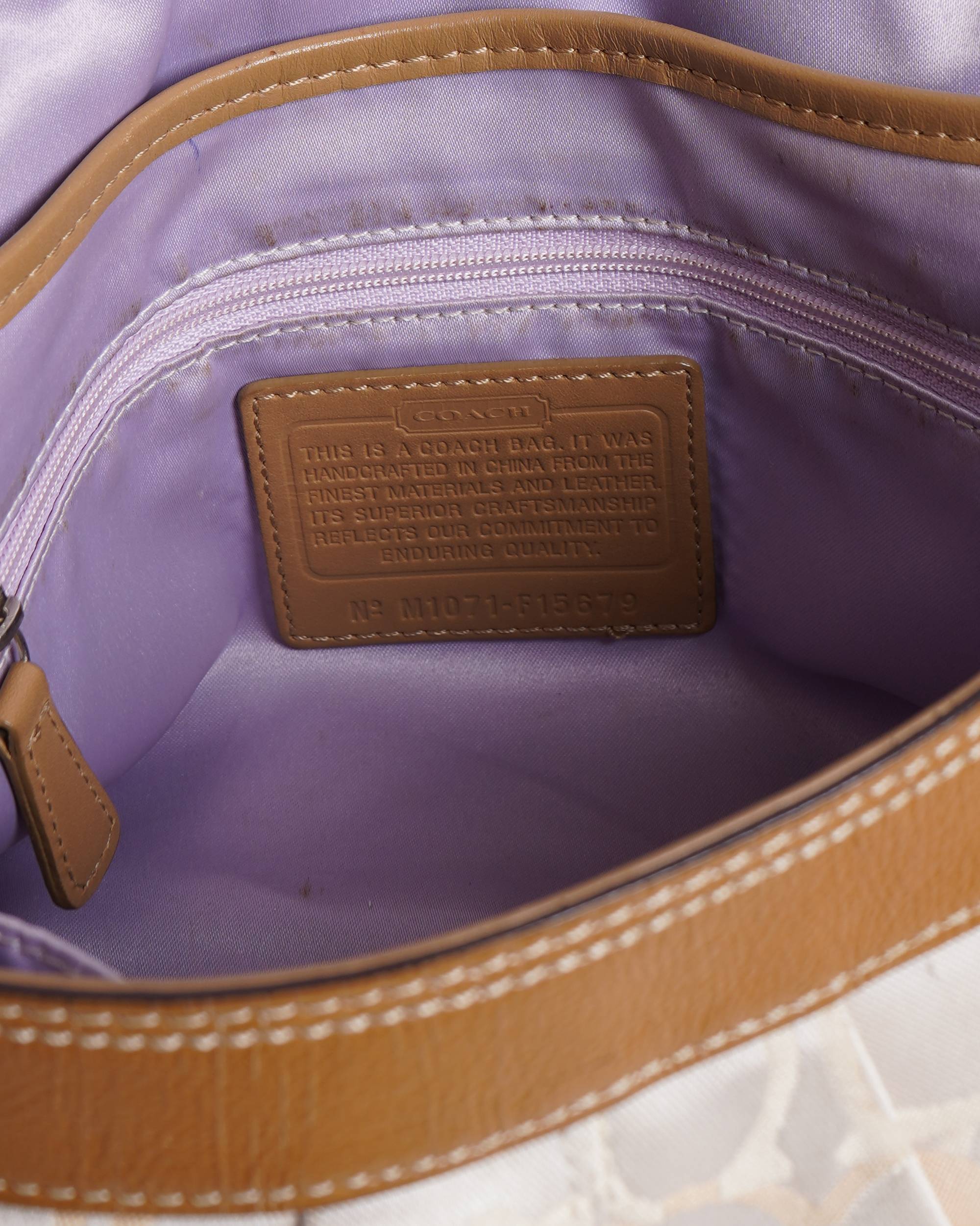 Coach soho signature flap purse