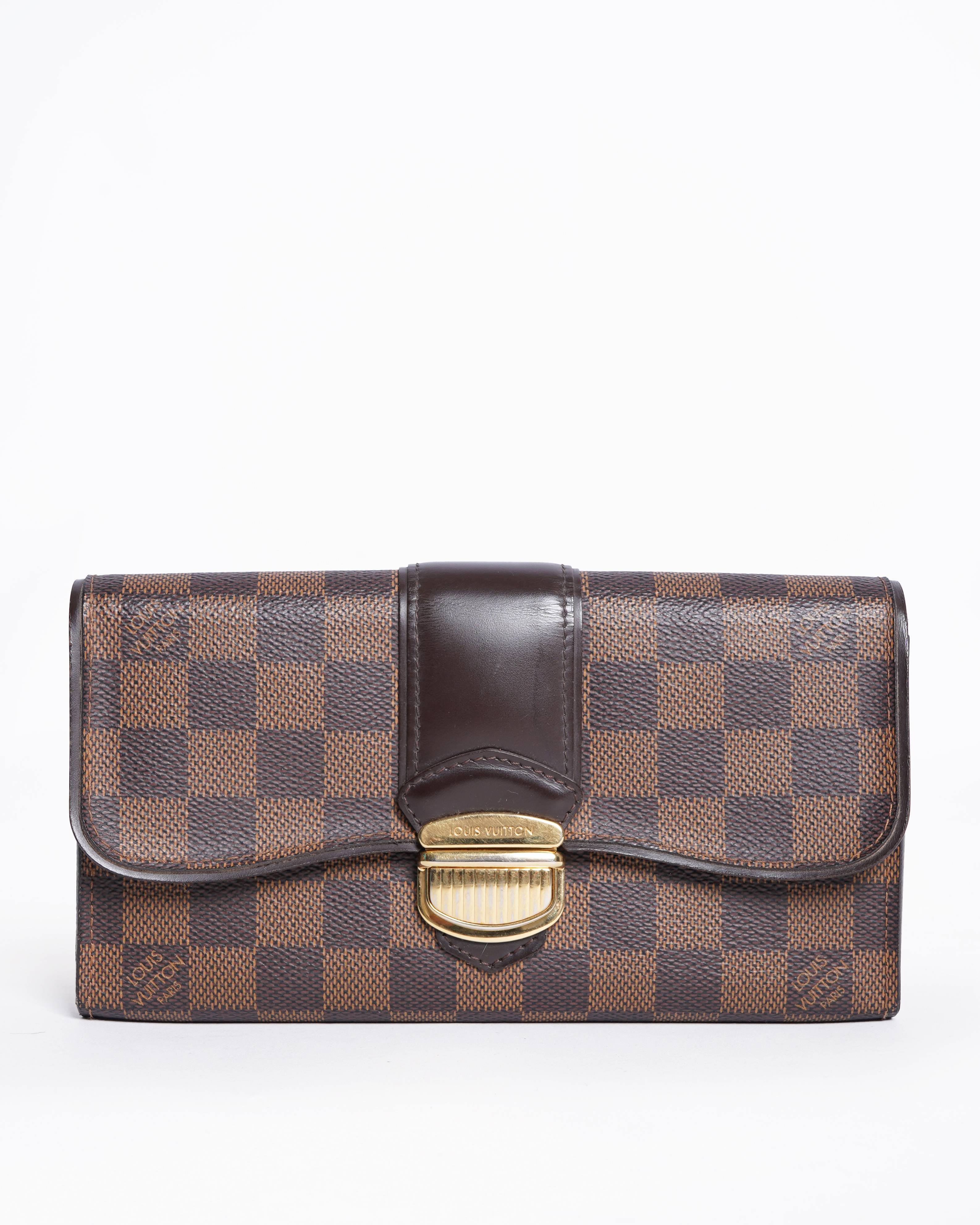Louis Vuitton Damier Ebene Sistina Wallet