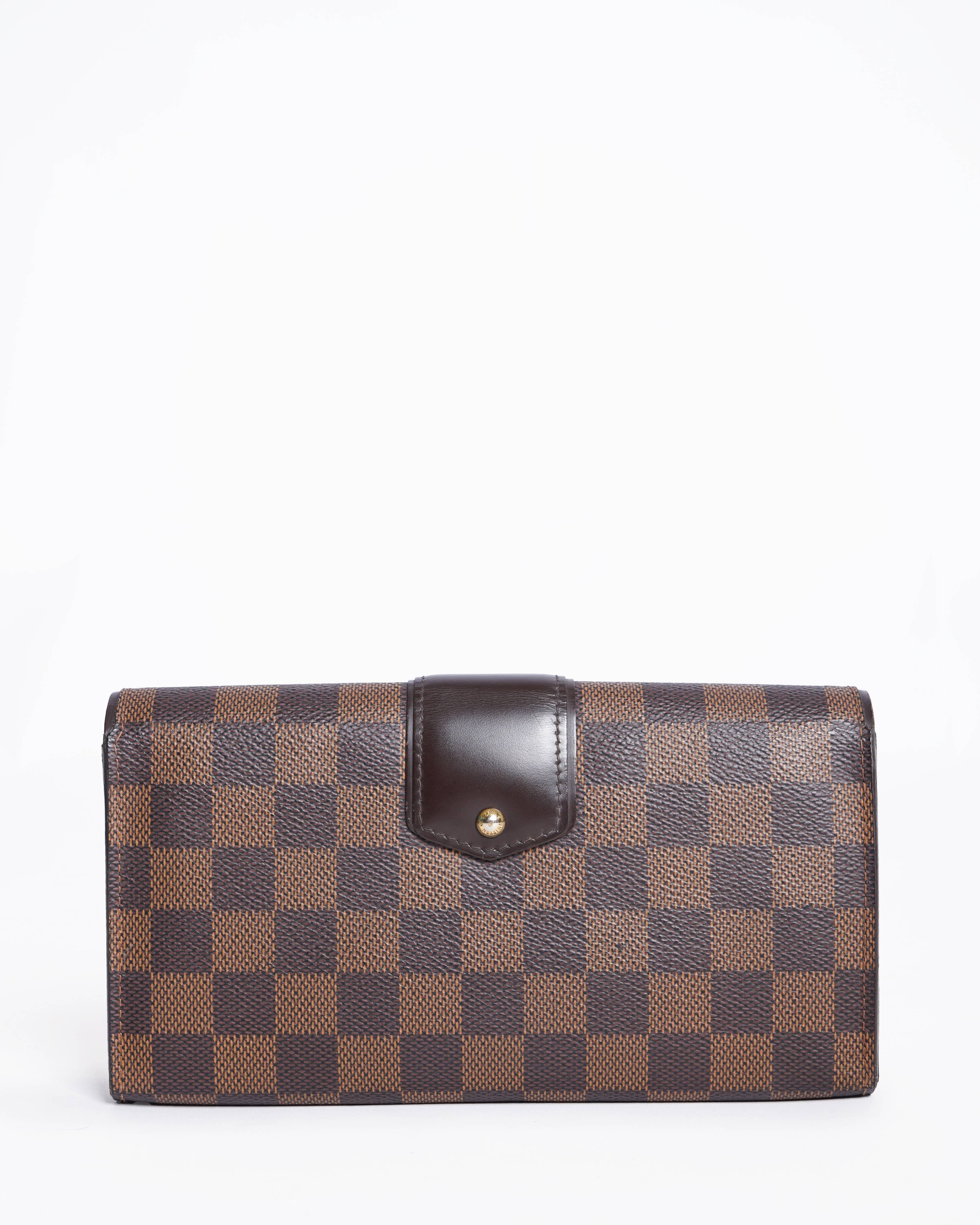 Louis Vuitton Damier Ebene Sistina Wallet