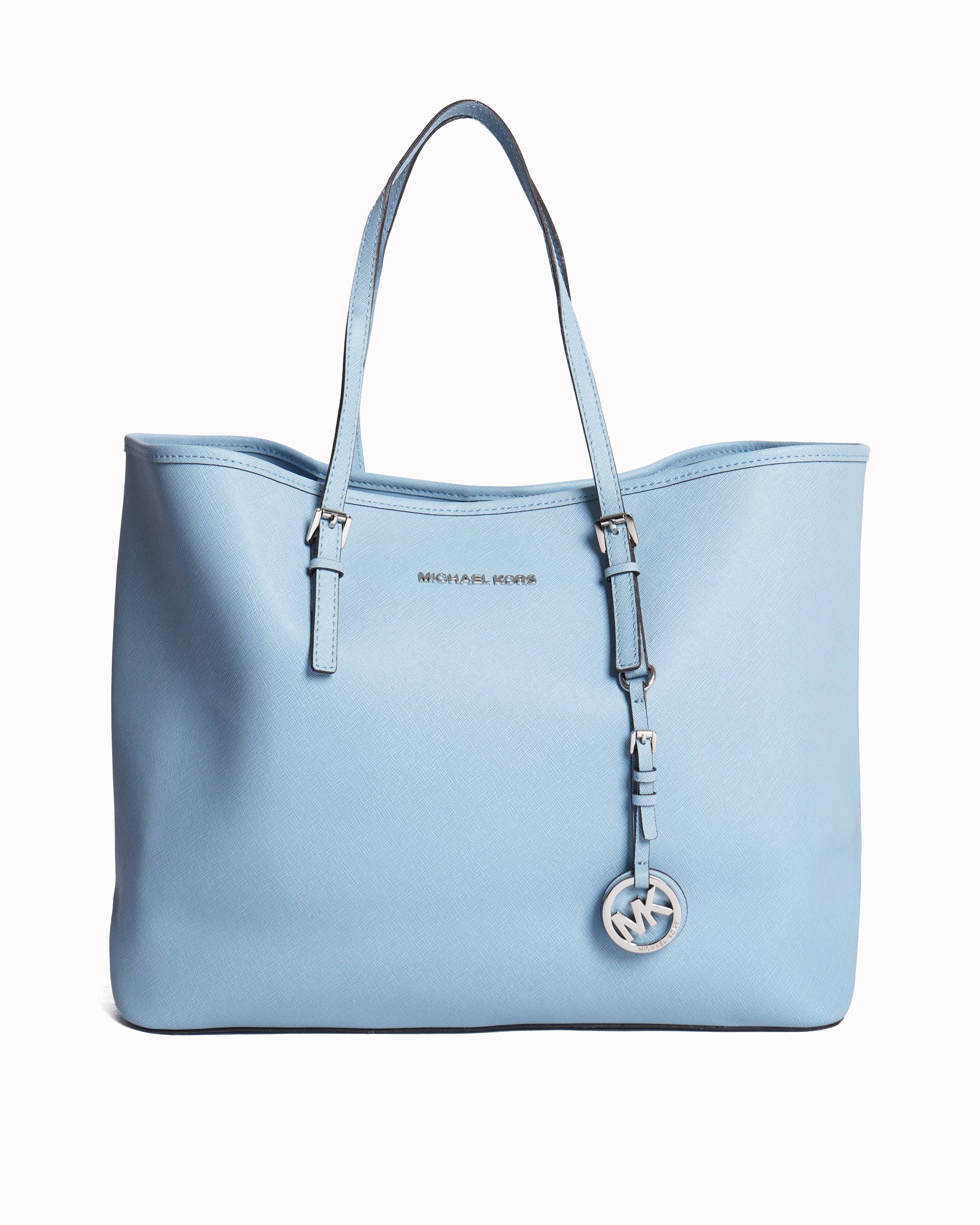 Michael Kors Light Blue Jet Set Tote Bag