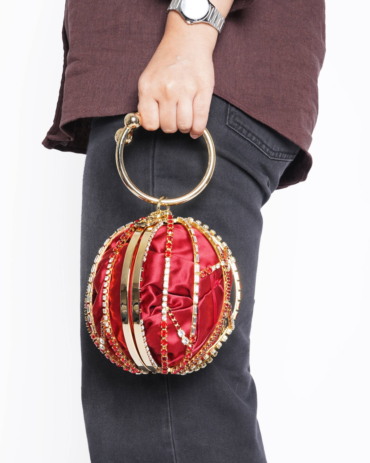 New Rosantica Chloe Clutch In Red