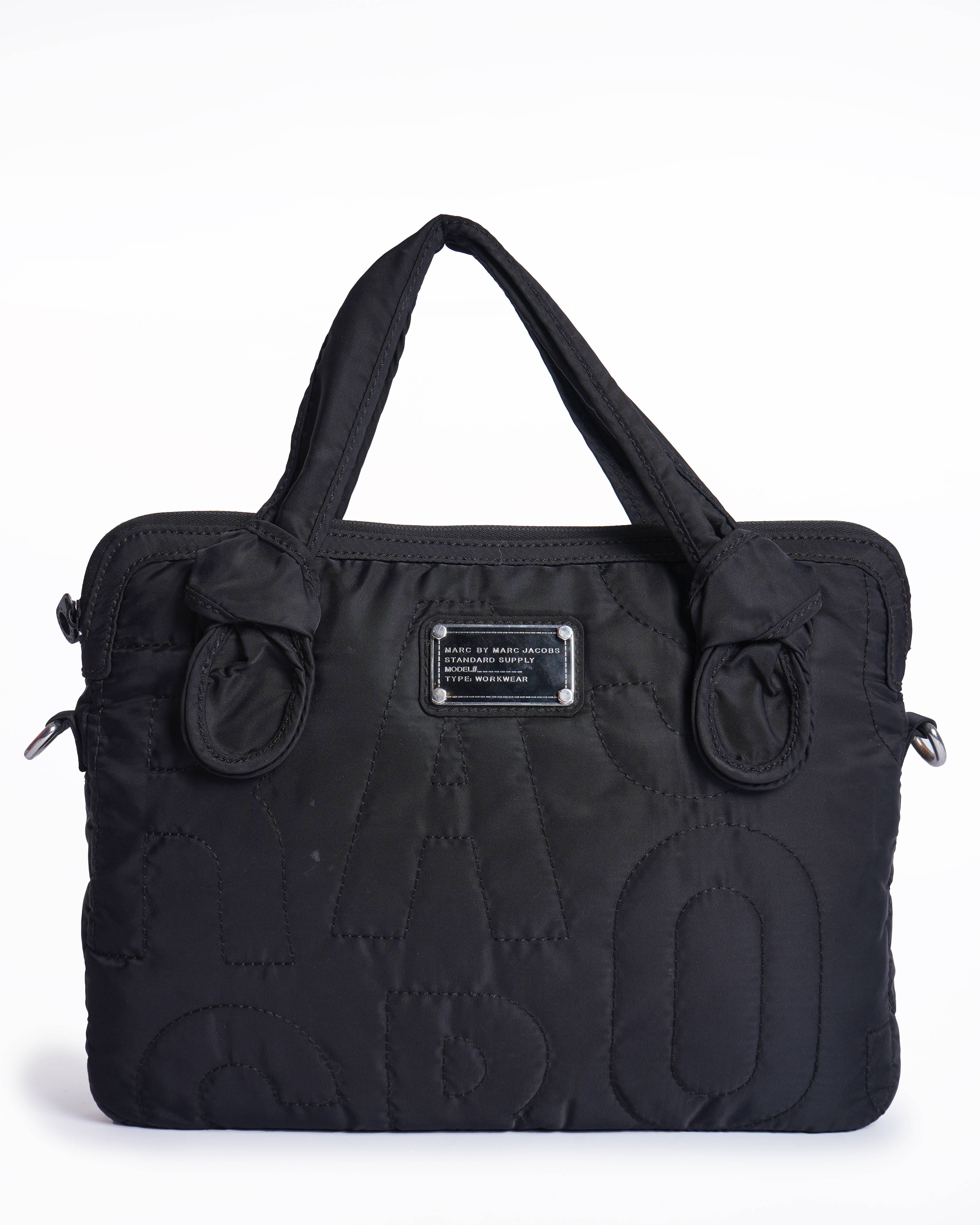 Marc By Marc Jacobs Black Nylon Laptop Bag