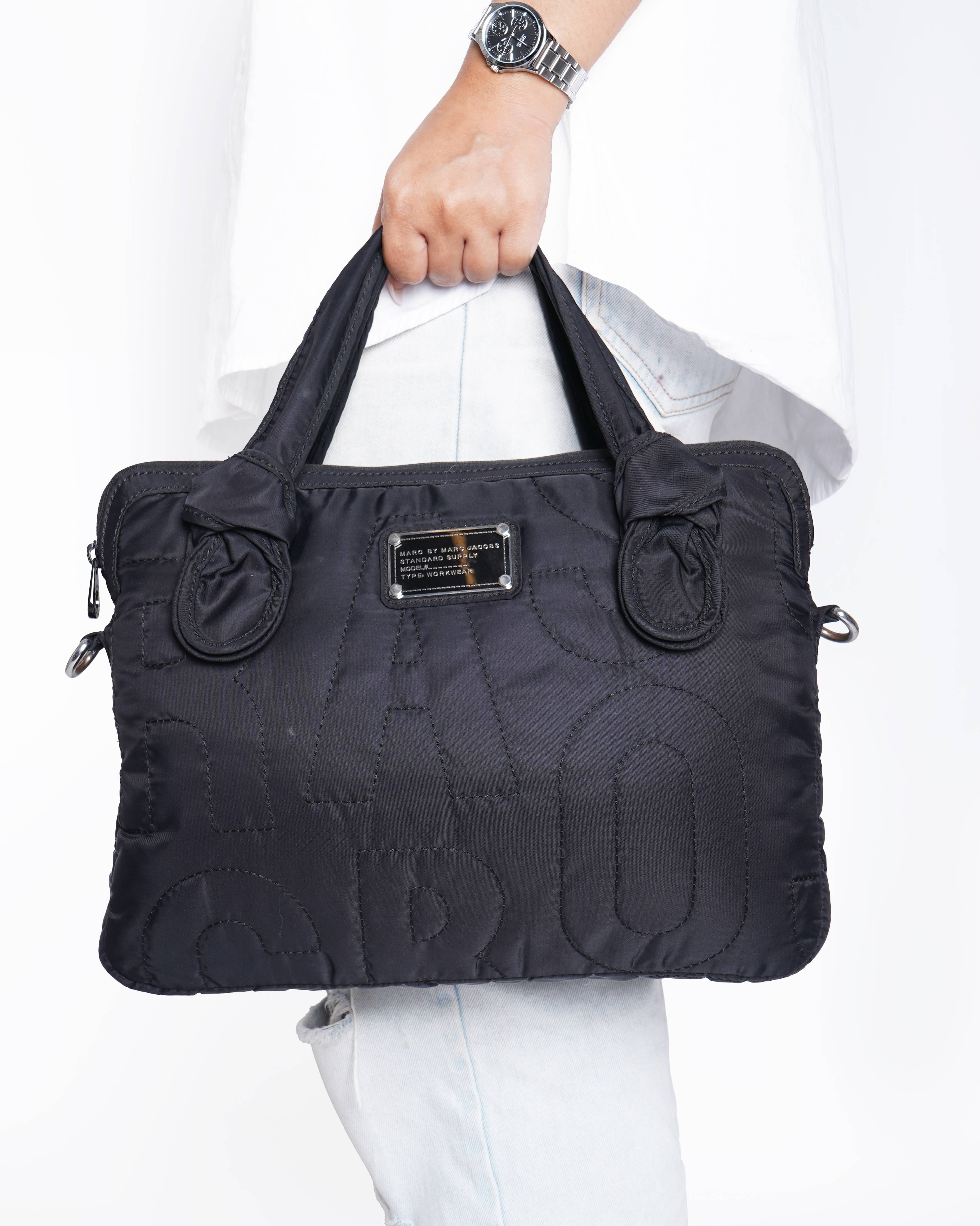 Marc By Marc Jacobs Black Nylon Laptop Bag