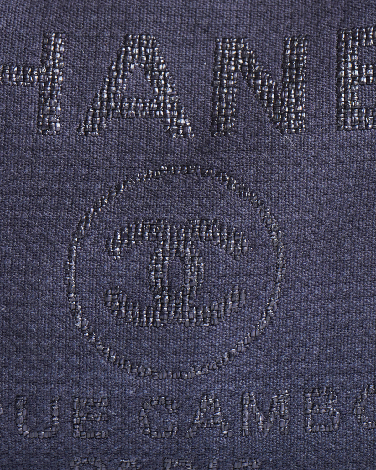 Chanel deauville bowling bag in blue