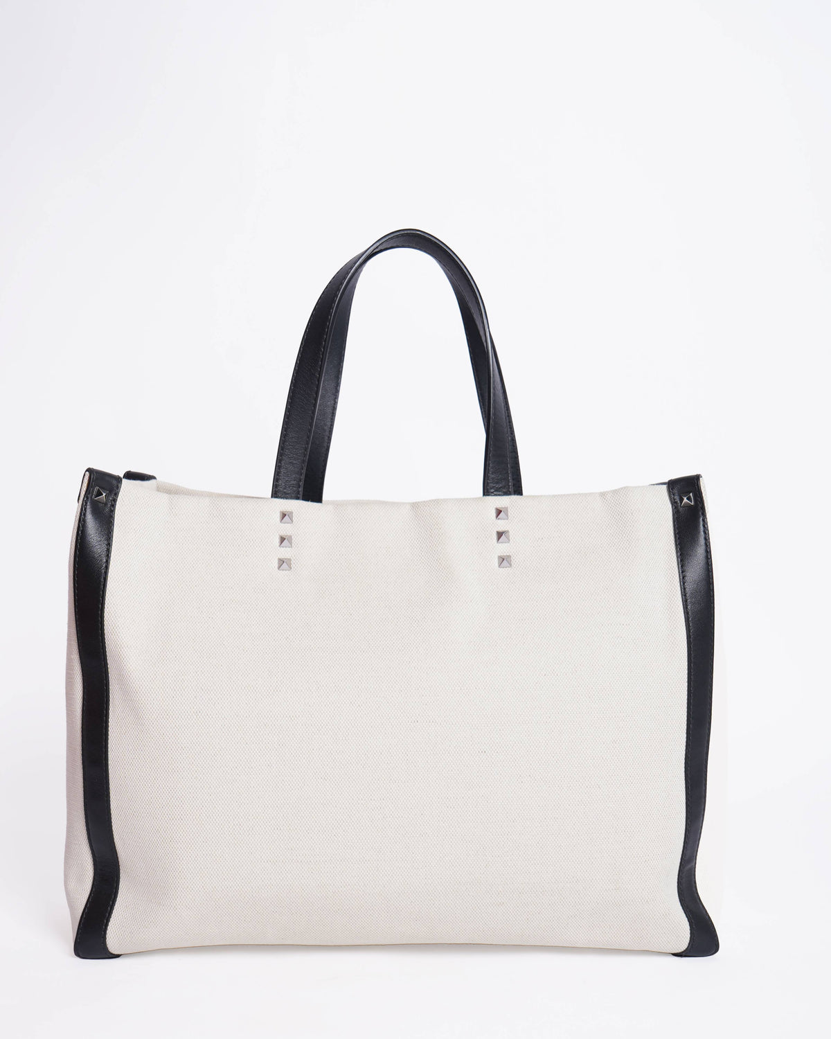 Valentino Garavani Black Multi-Color Tote Handbag