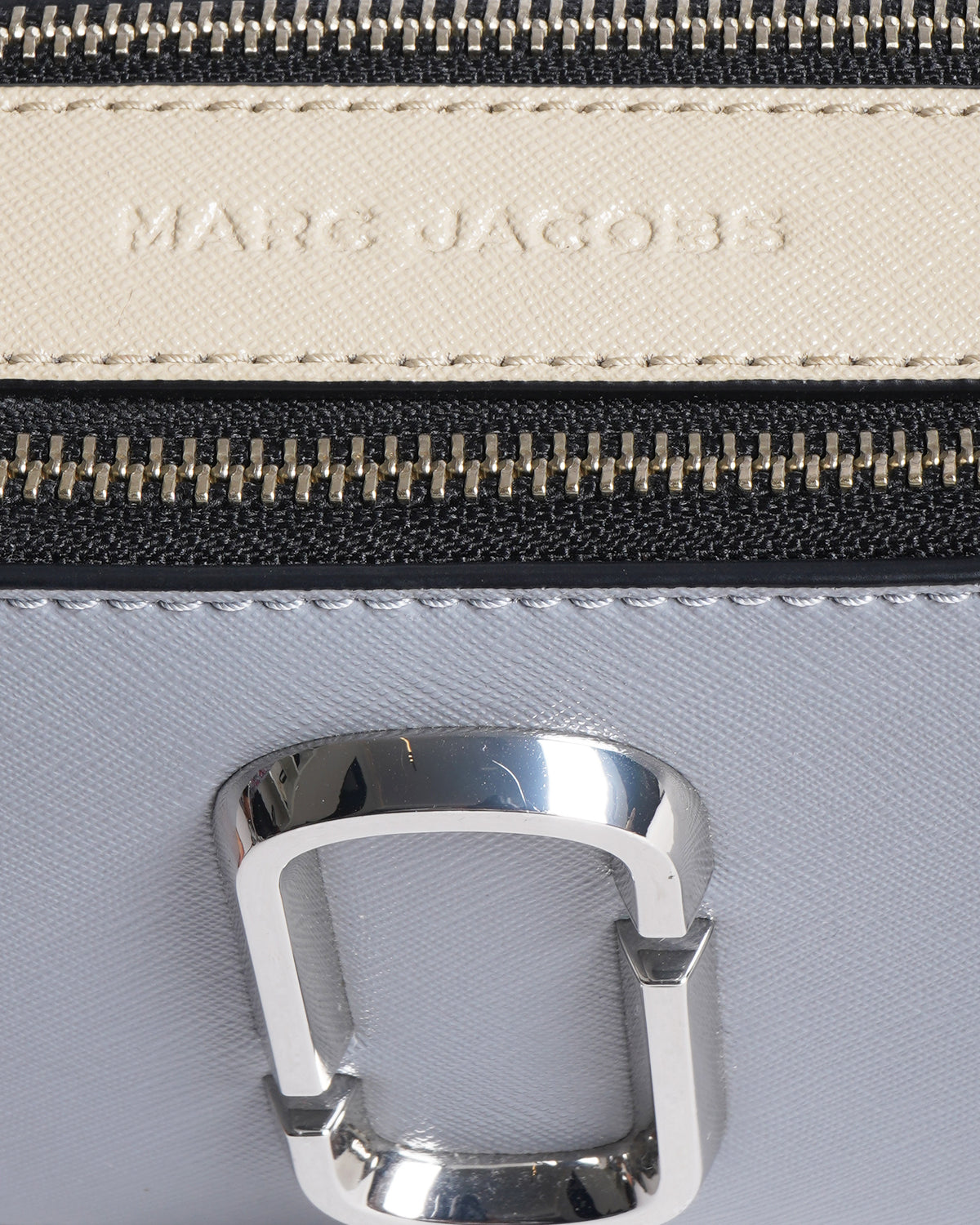 New Marc Jacobs snapshot crossbody bag in grey/beige