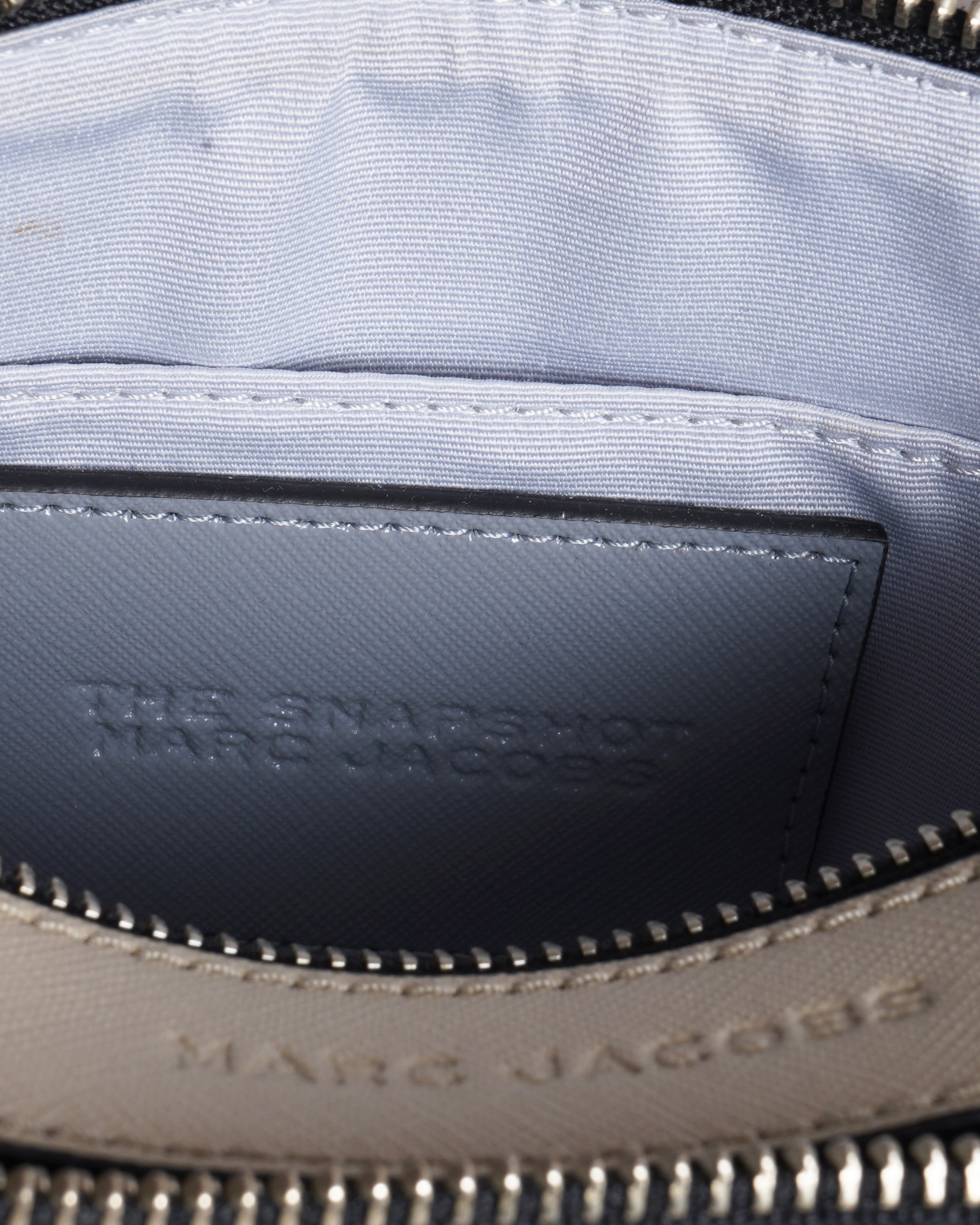 New Marc Jacobs snapshot crossbody bag in grey/beige