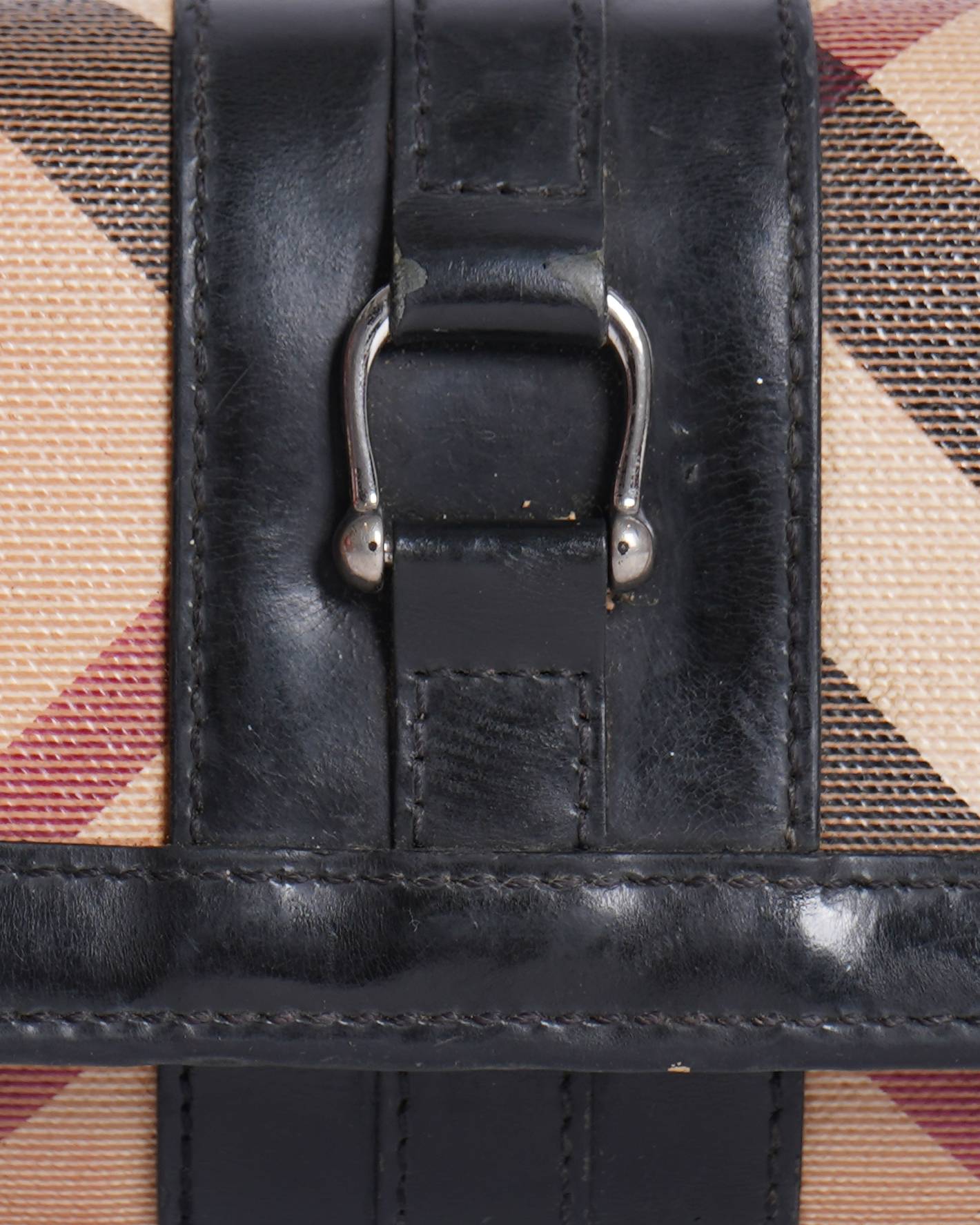 Burberry Nova Check Patent Leather Wallet