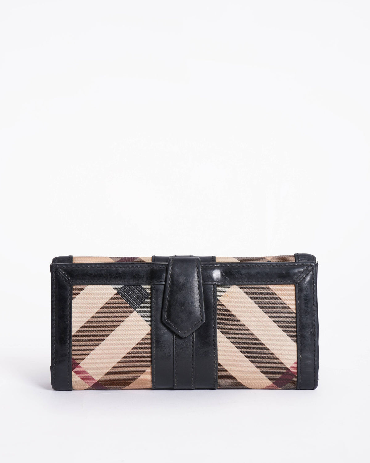 Burberry Nova Check Patent Leather Wallet