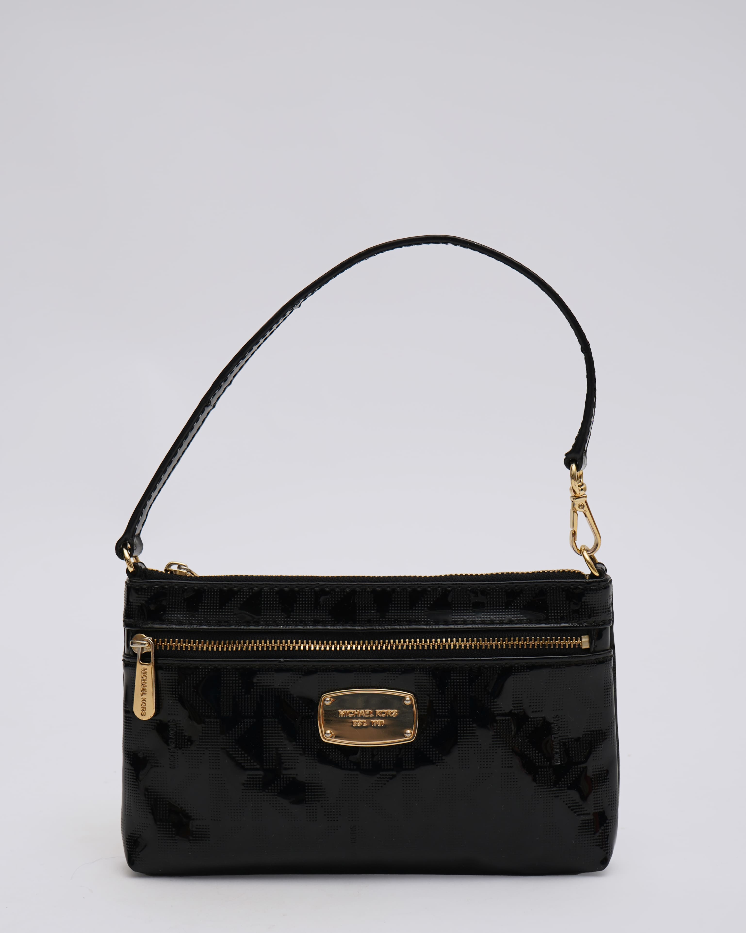 Michael Kors Monogram Black Mini Bag