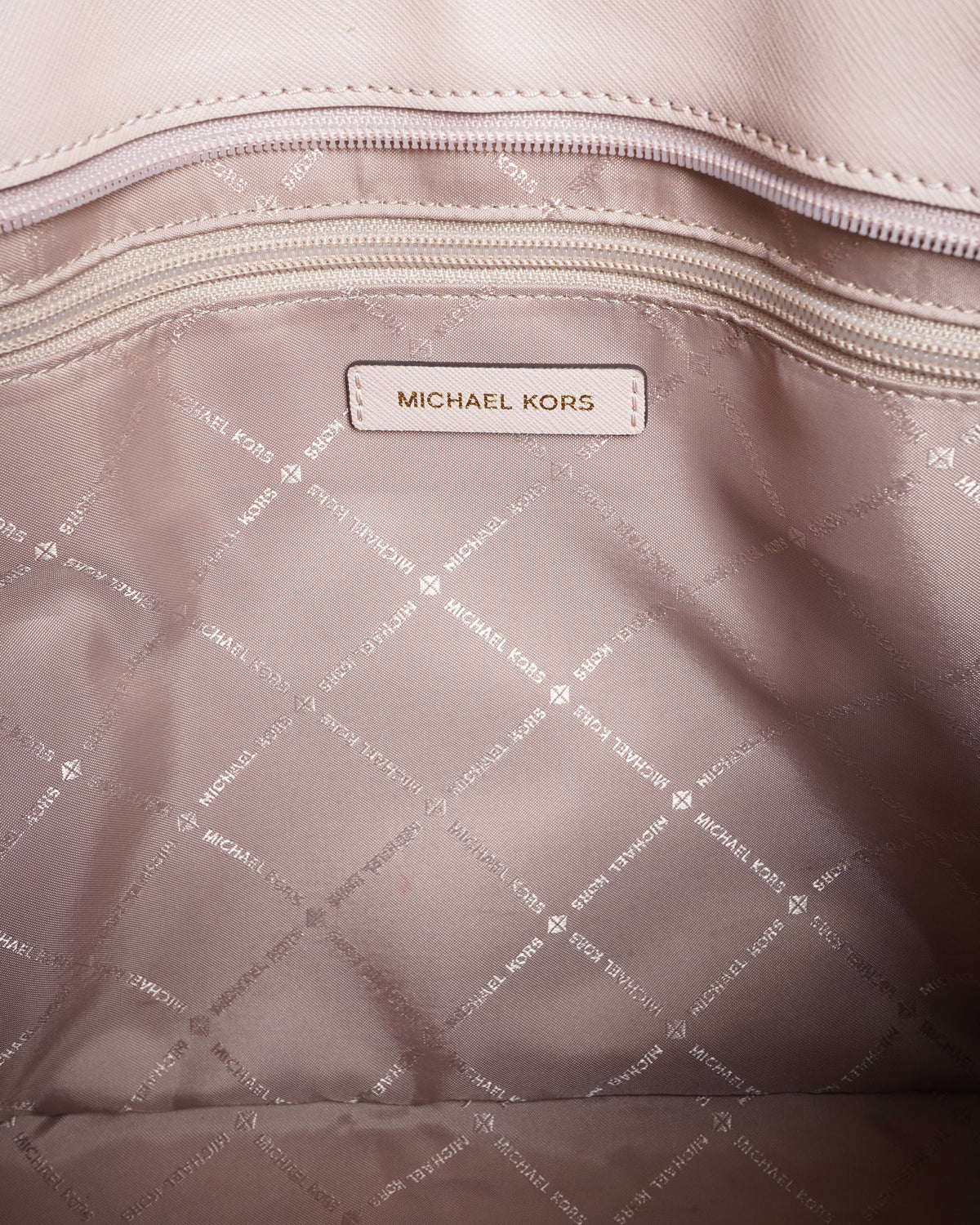 Michael Kors Jet Set Travel Saffiano leather Tote Bag In Pink