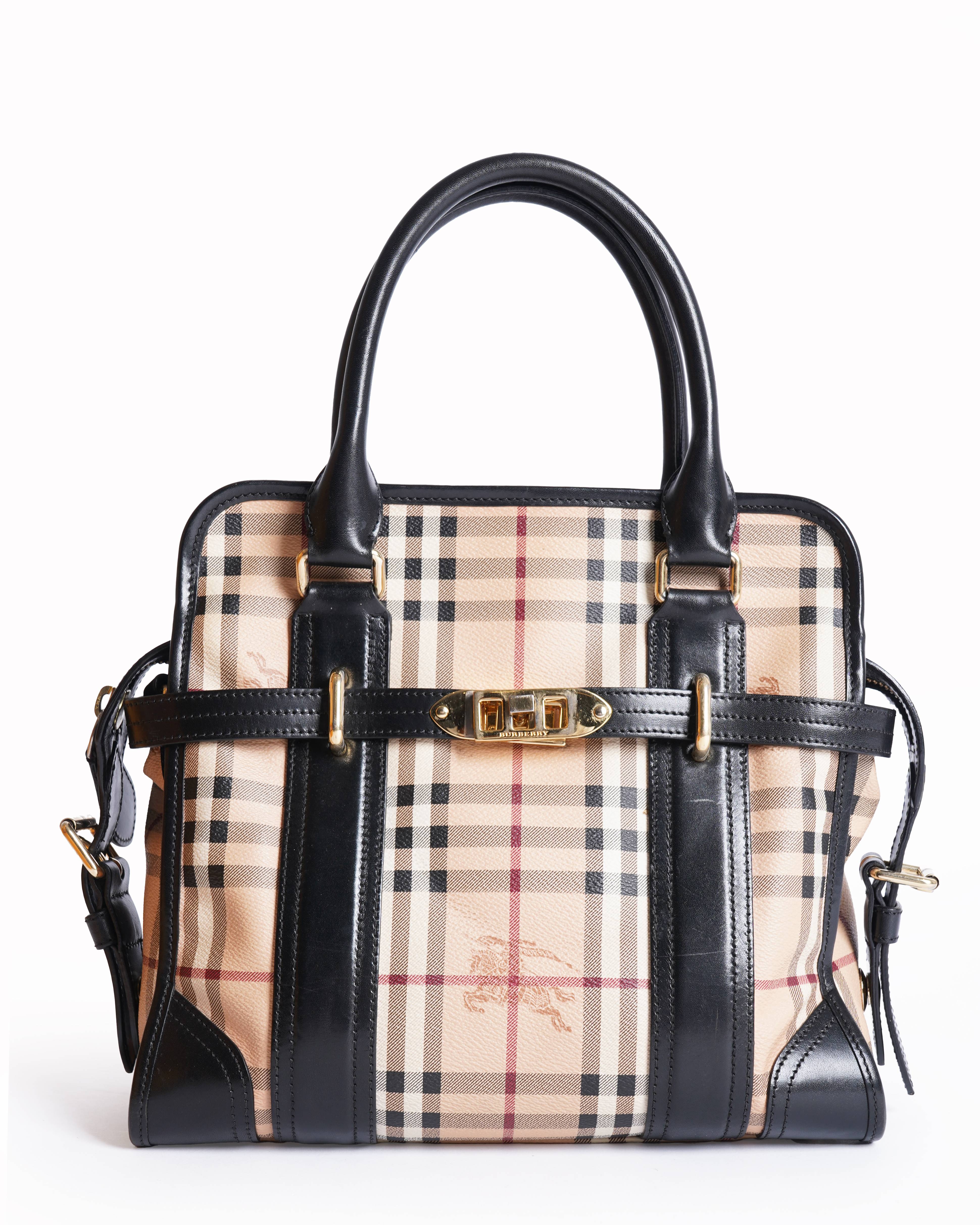 Burberry  Haymarket check coated canvas bag
