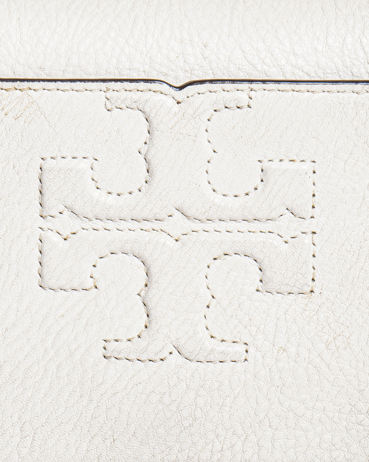 Tory burch white leather crossbody bag
