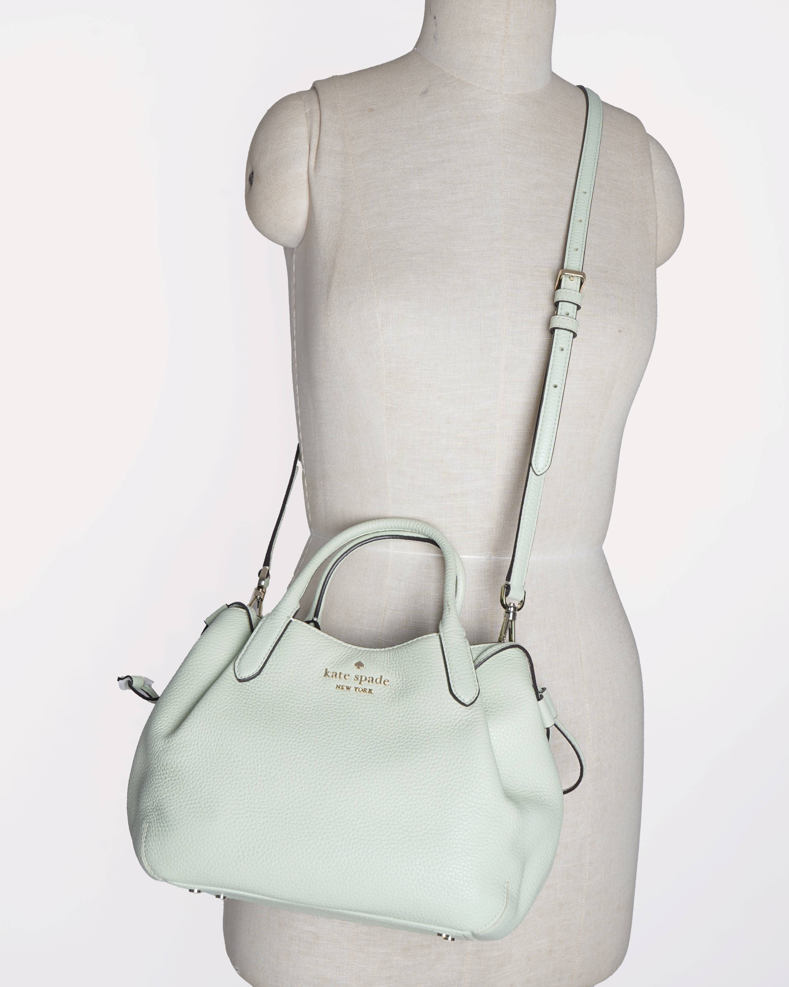 New Kate Spade 
pebbled leather satchel bag