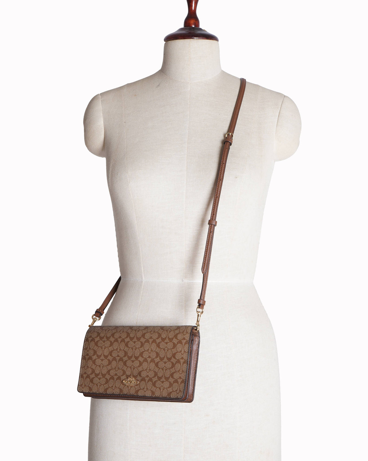 Coach Anna Foldover Crossbody Clutch With card holder