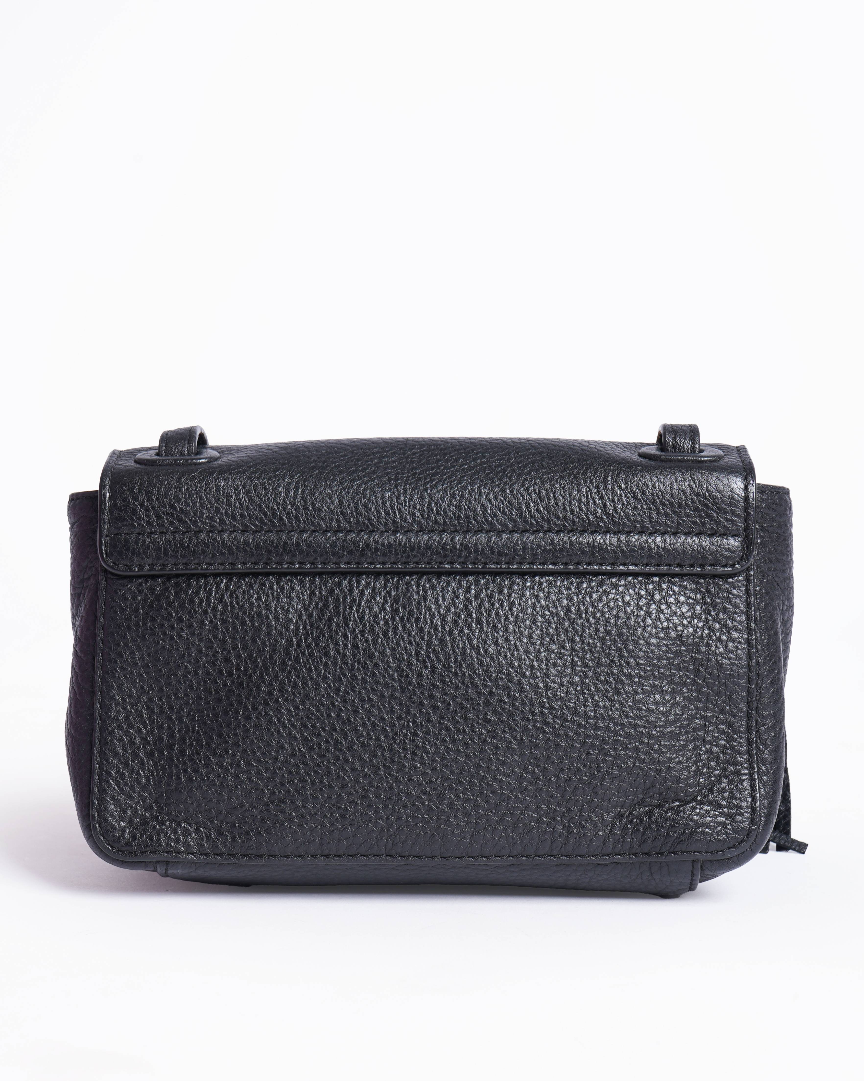Tory burch black leather crossbody bag