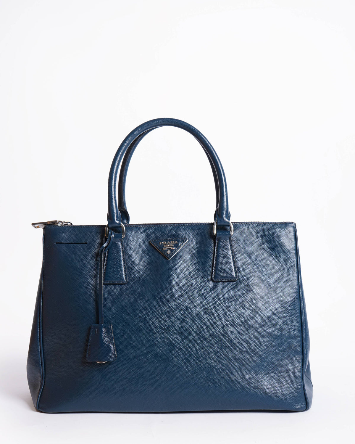 Prada Galleria Saffiano Leather Handbag In Midnight Blue