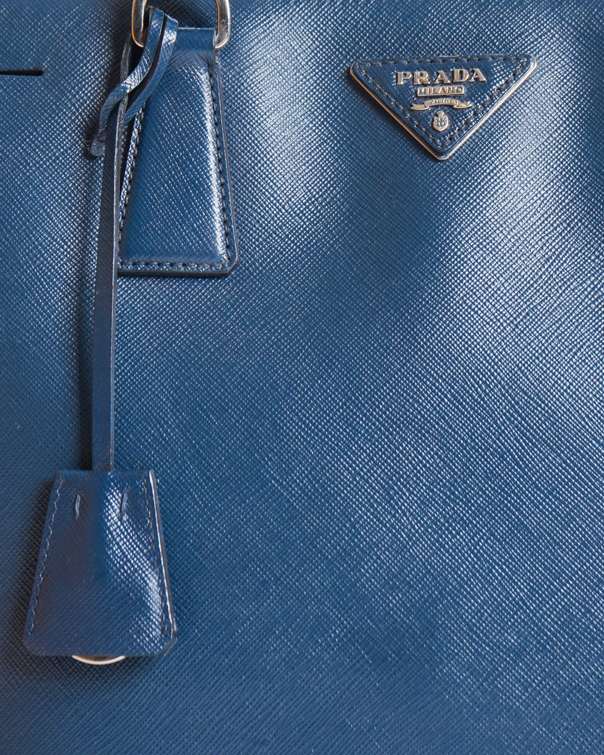 Prada Galleria Saffiano Leather Handbag In Midnight Blue