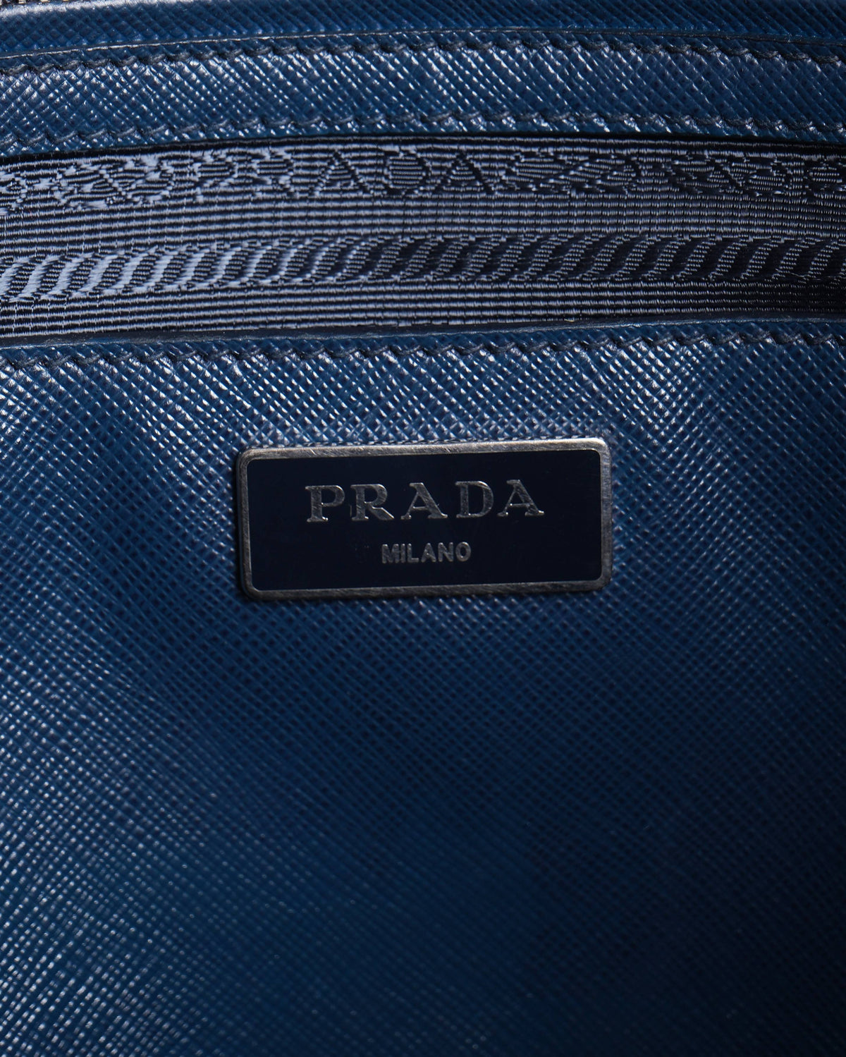 Prada Galleria Saffiano Leather Handbag In Midnight Blue