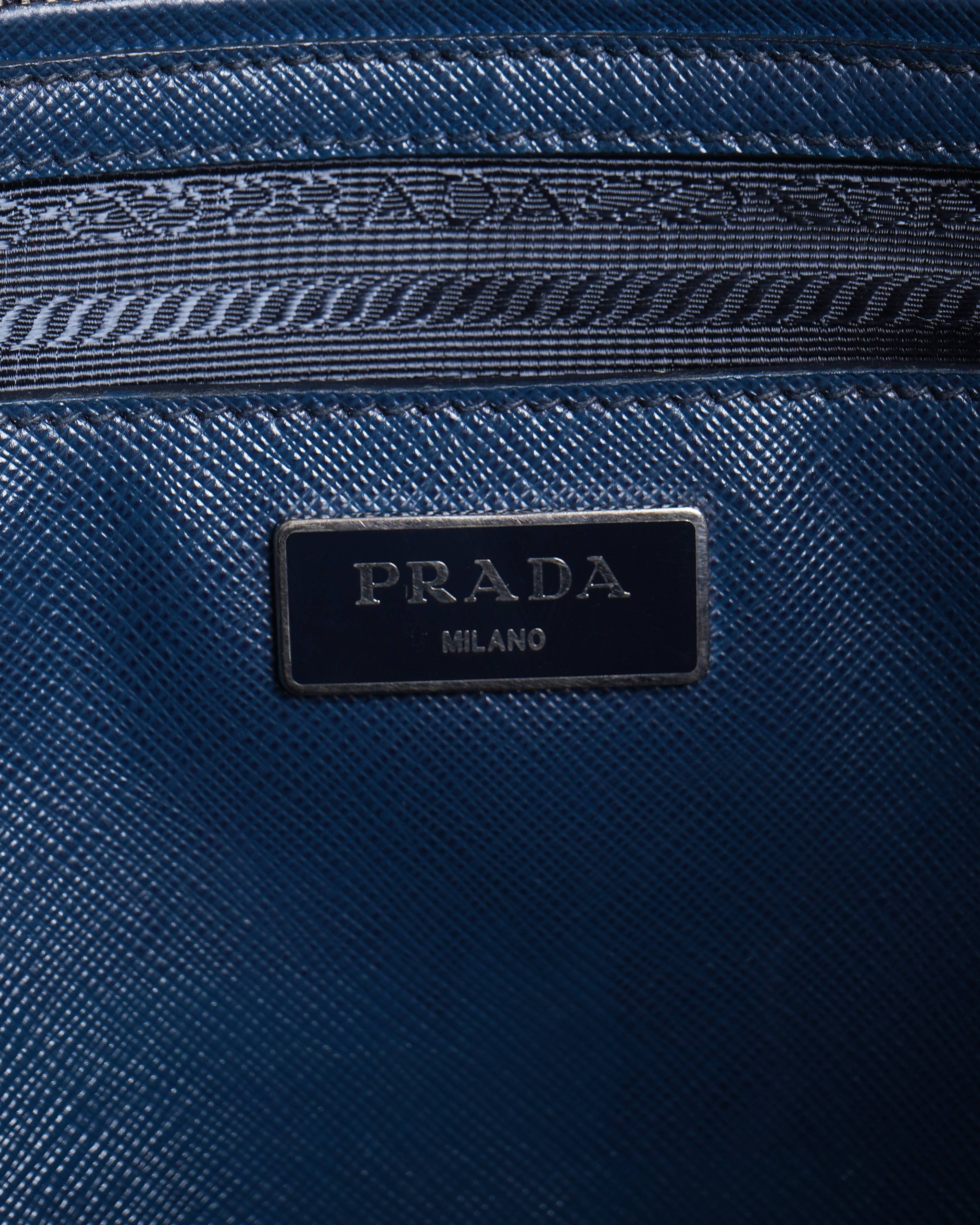 Prada Galleria Saffiano Leather Handbag In Midnight Blue