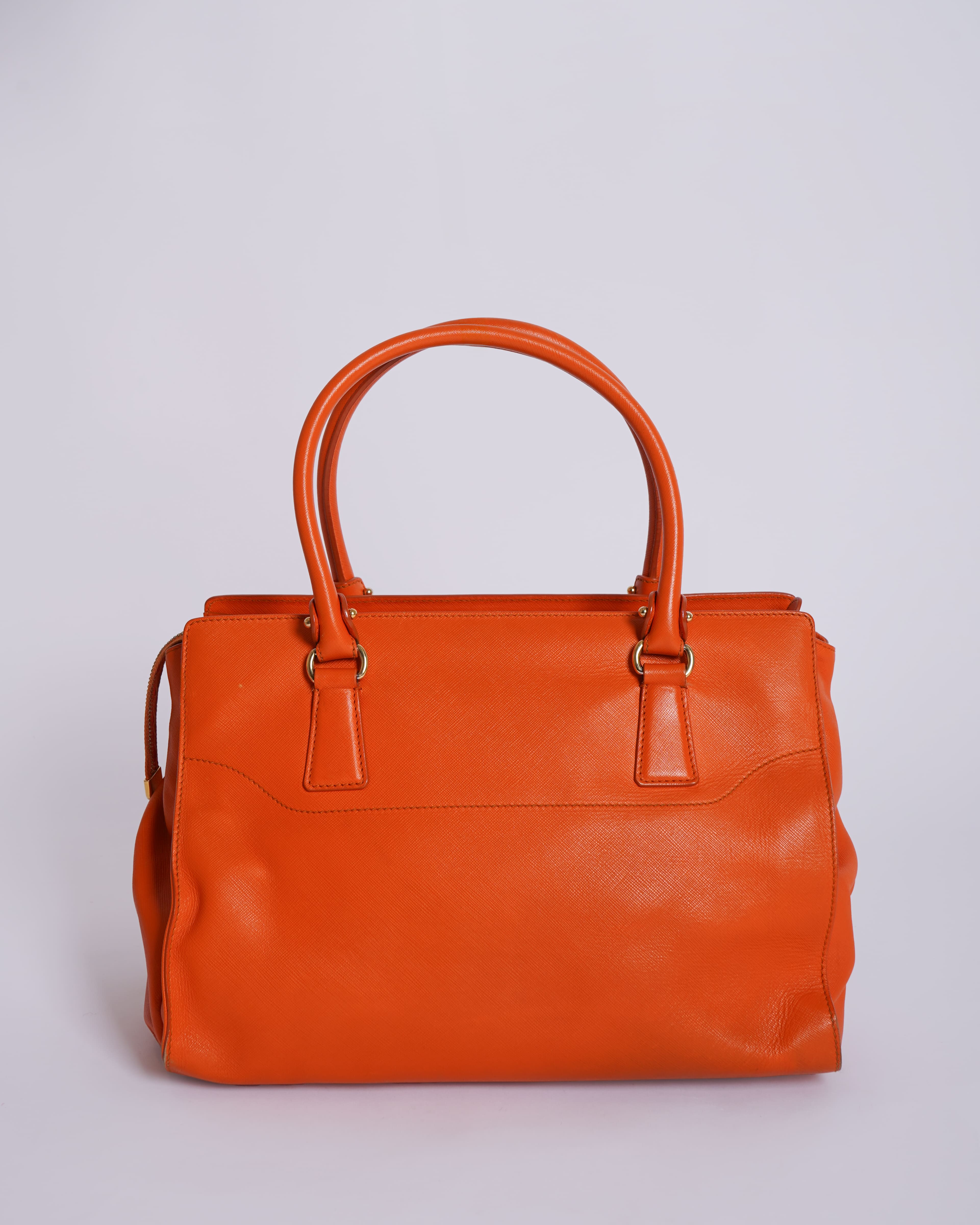 Salvatore Ferragamo Orange Gancio Tote