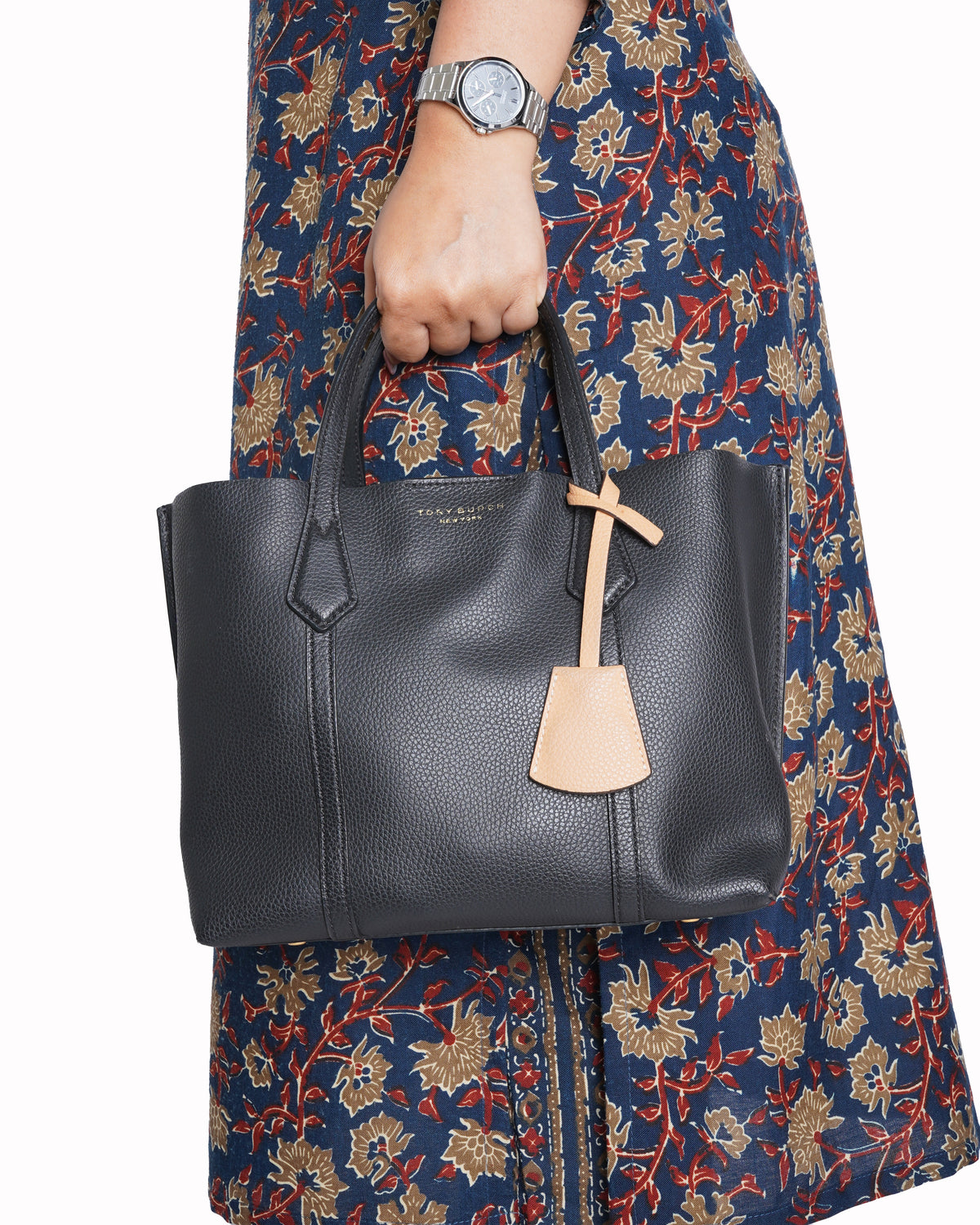 Tory Burch Black Perry Small Tote Bag