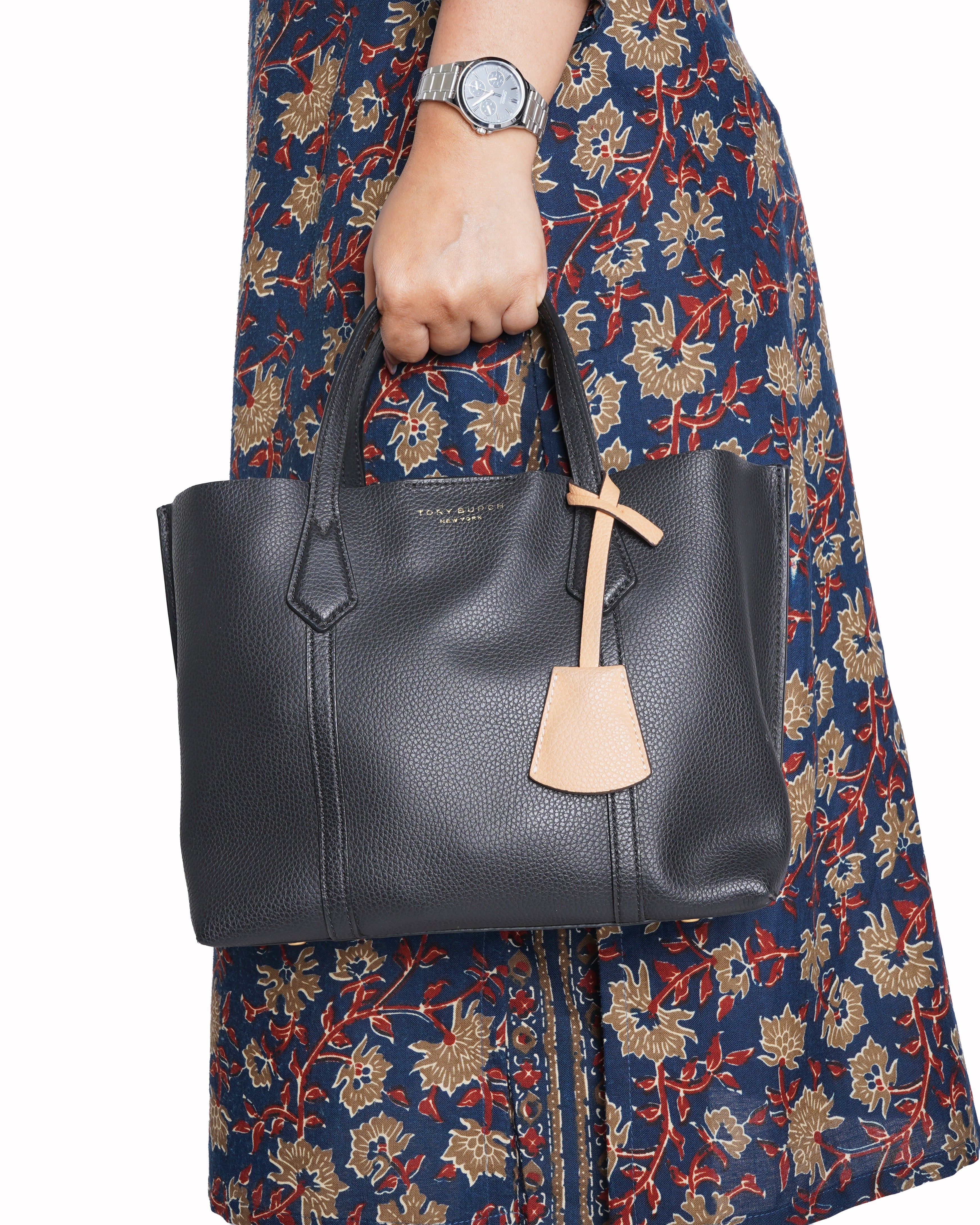 Tory Burch Black Perry Small Tote Bag