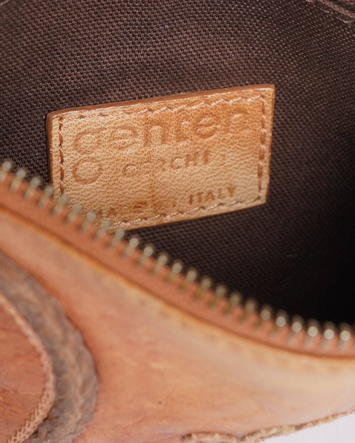 Genten bag cerchi leather clutch