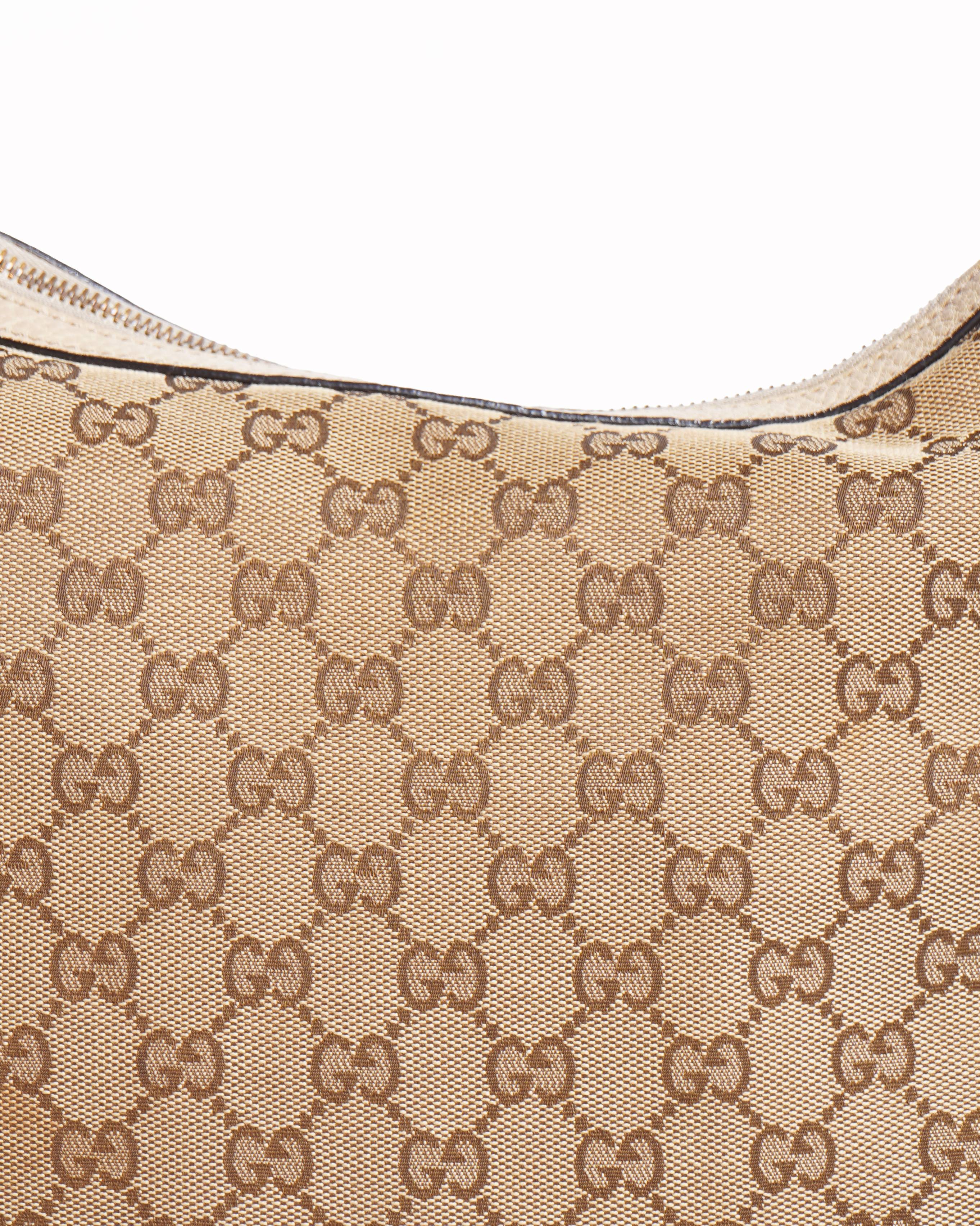 Gucci gg monogram canvas shoulder bag