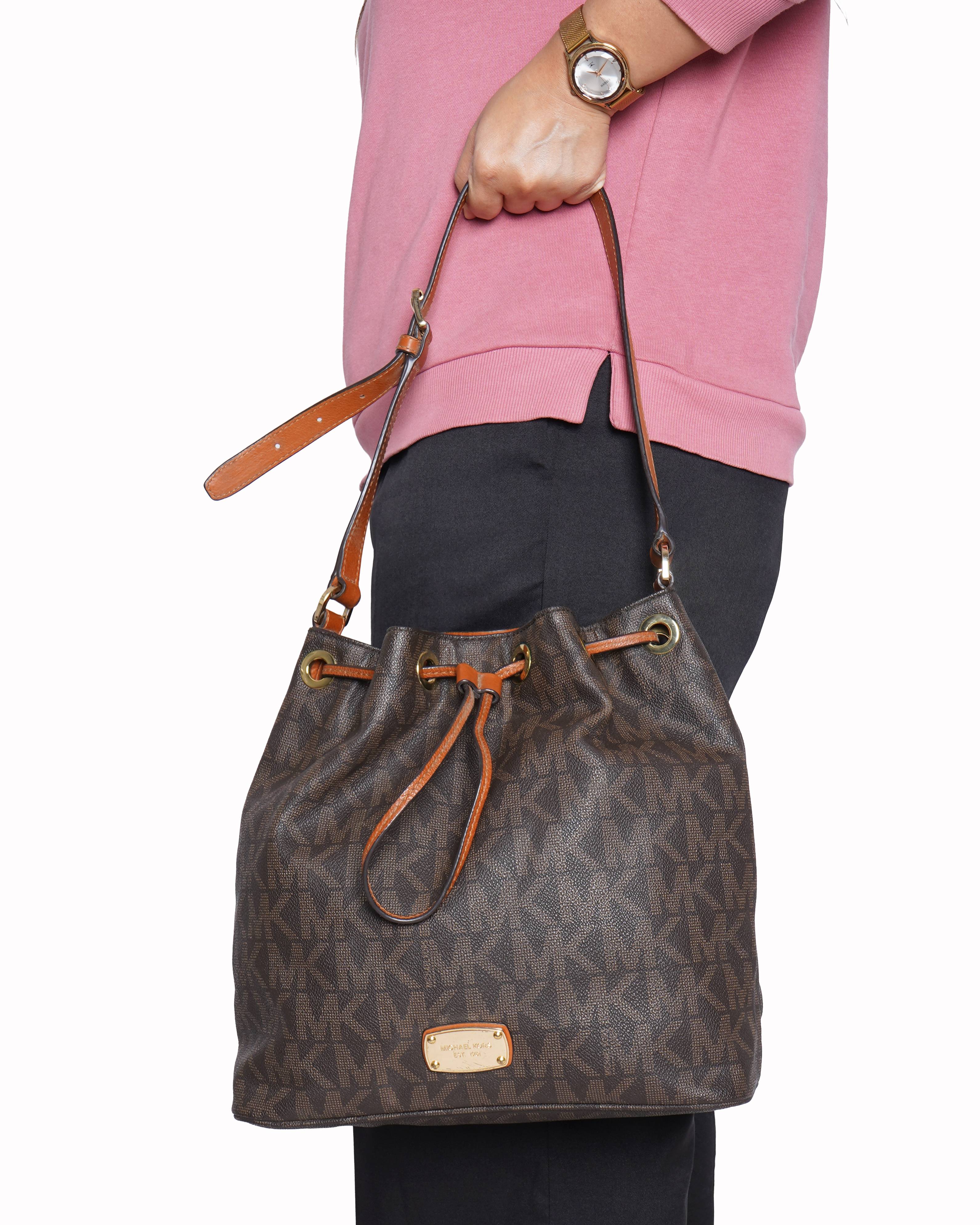 Michael Kors Brown Bucket Bag