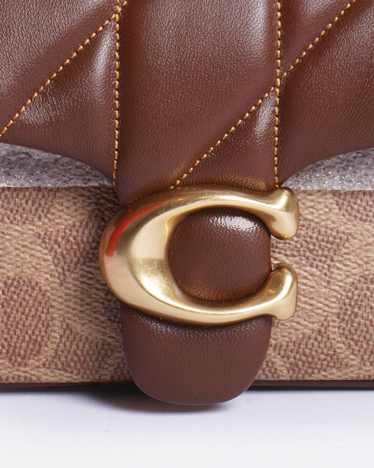 New Coach Tabby Shoulder Bag Signature Canvas With Quilting