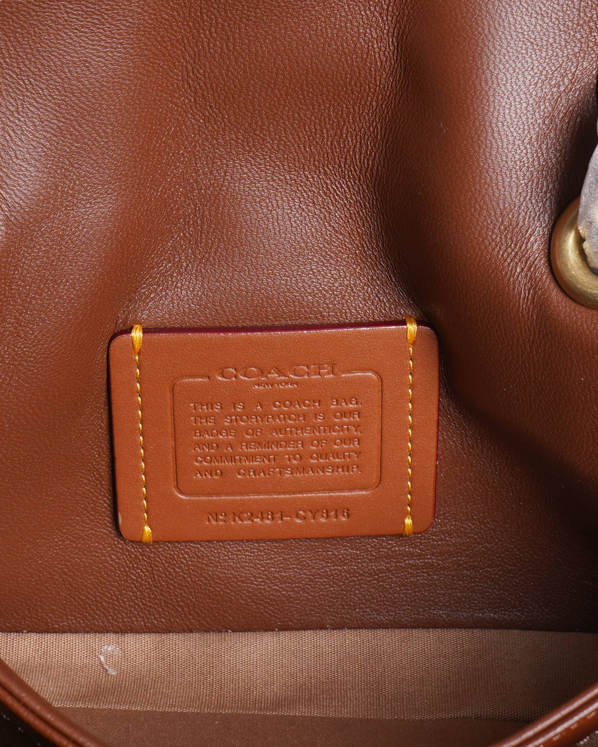 New Coach Tabby Shoulder Bag Signature Canvas With Quilting