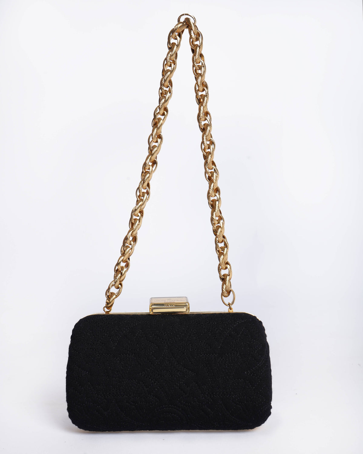 Louis Vuitton Limited Edition Noir Monogram Minaudiere Montard Clutch Bag