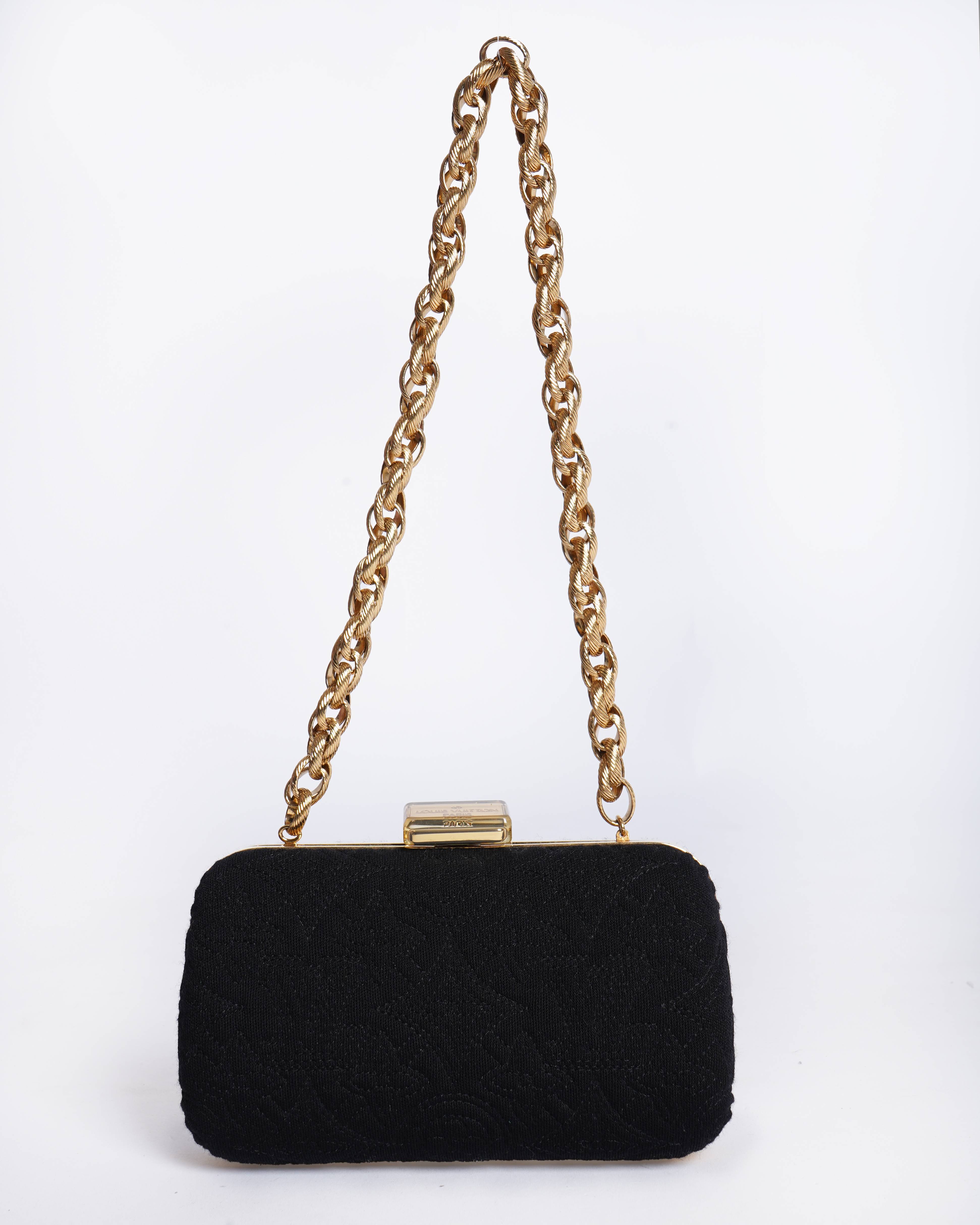 Louis Vuitton Limited Edition Noir Monogram Minaudiere Montard Clutch Bag