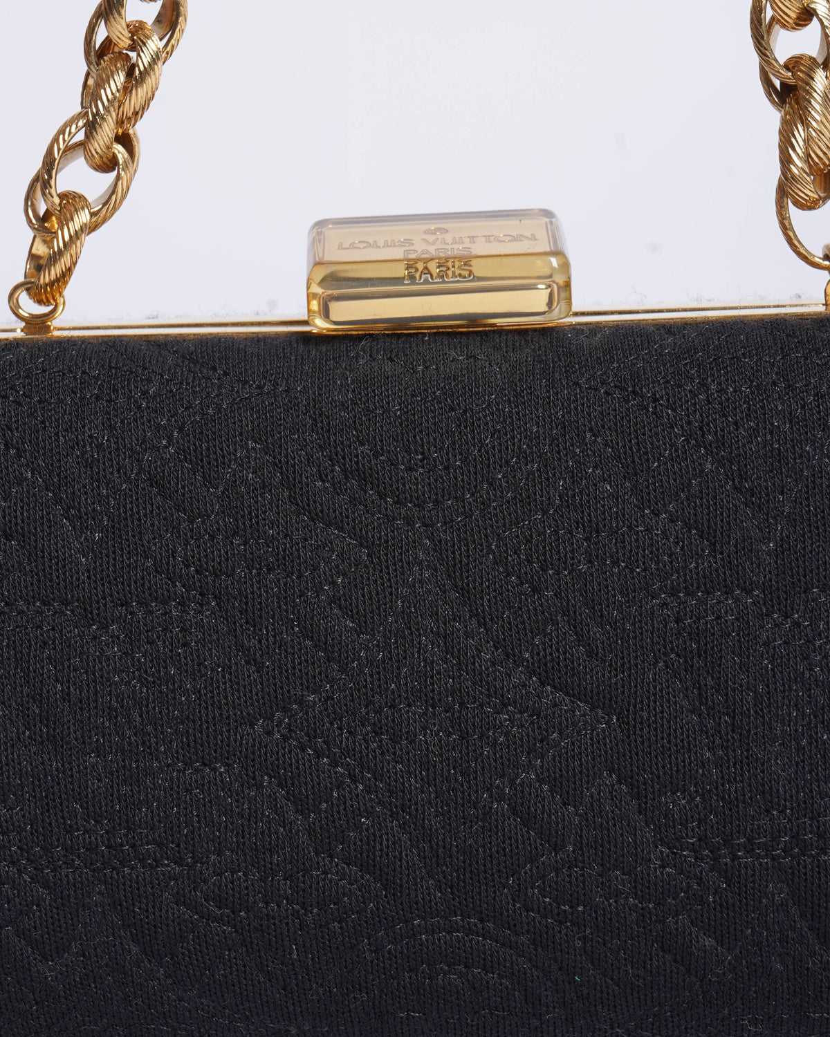 Louis Vuitton Limited Edition Noir Monogram Minaudiere Montard Clutch Bag