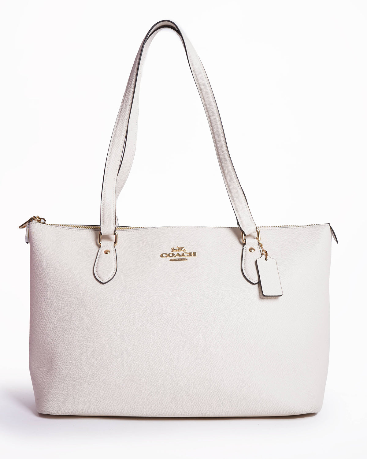 New Coach gallery tote in crossgrain leather