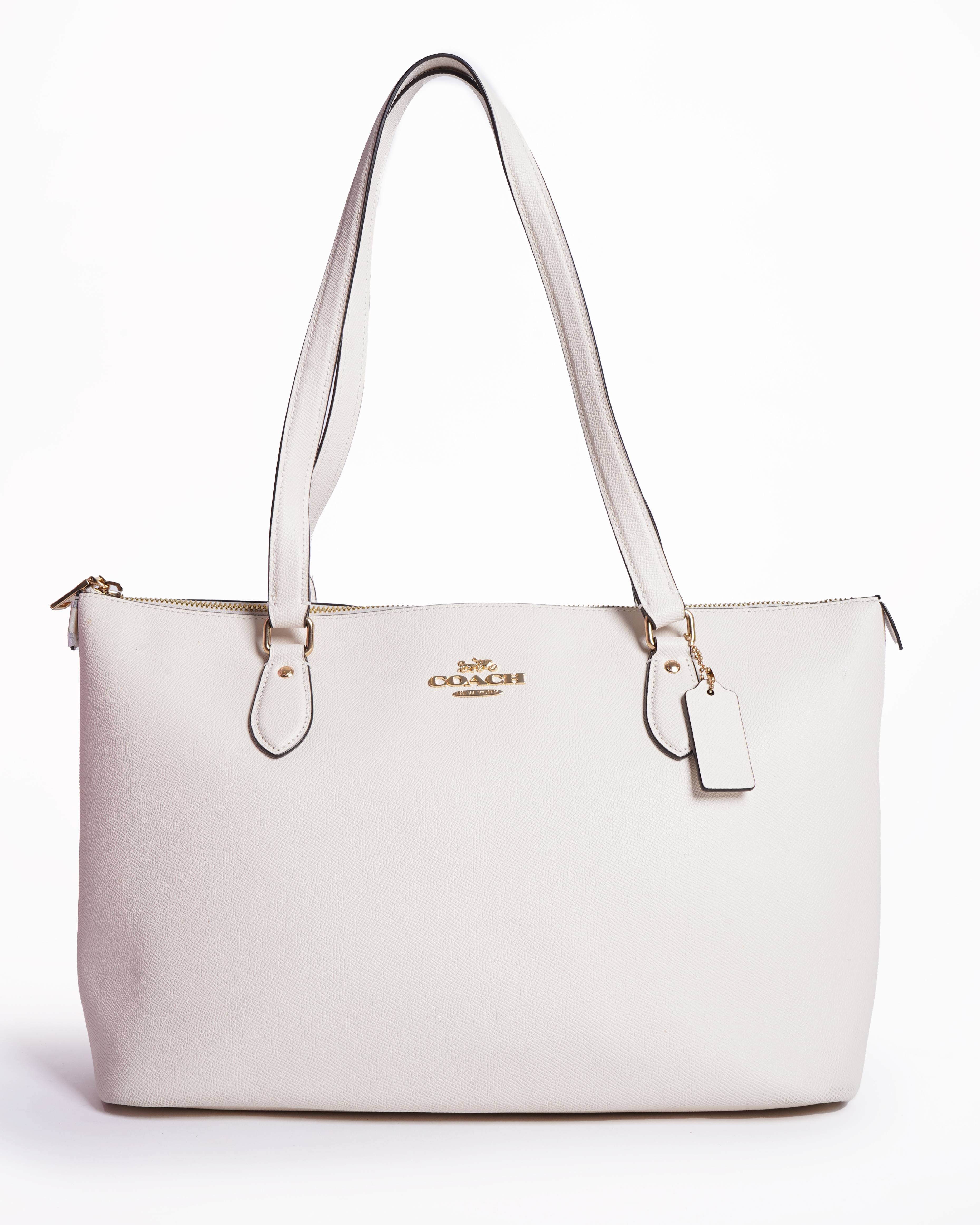 New Coach gallery tote in crossgrain leather