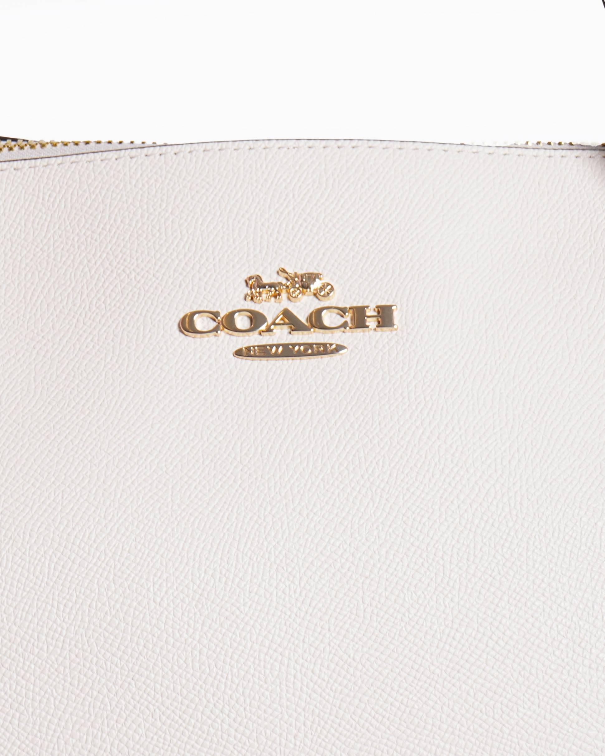 New Coach gallery tote in crossgrain leather