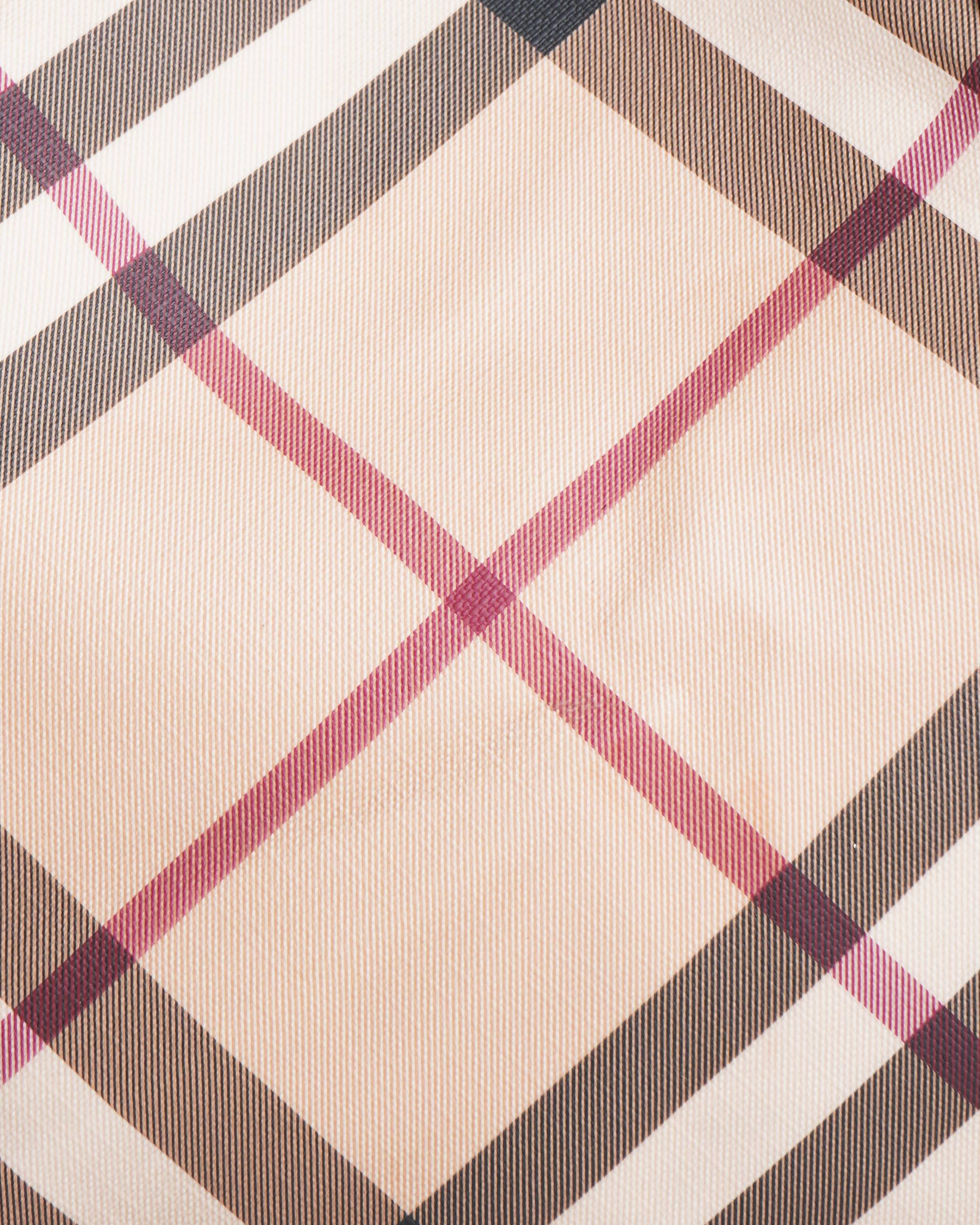 Burberry Supernova Check Canvas Tote