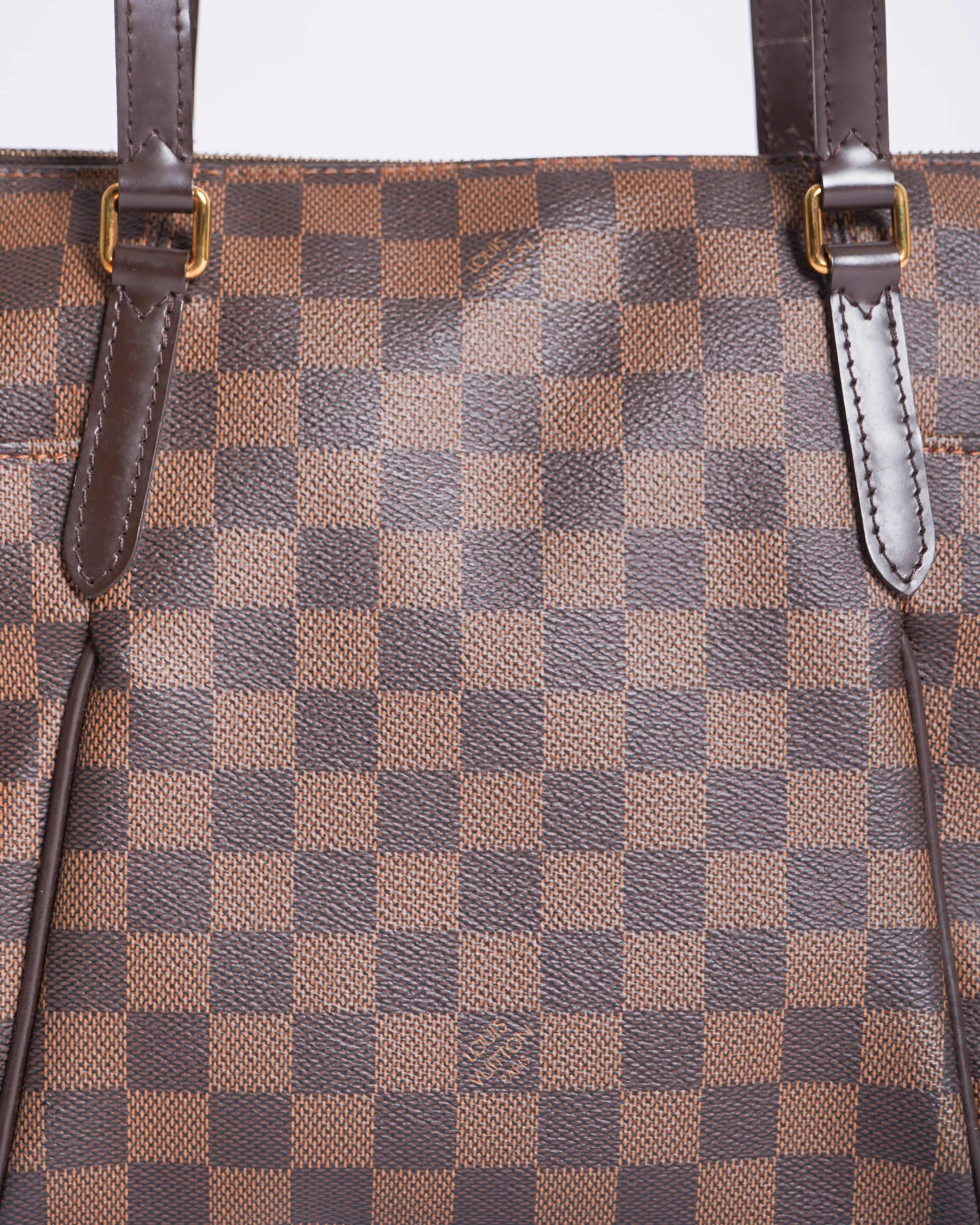 Louis Vuitton brown canvas totally tote bag