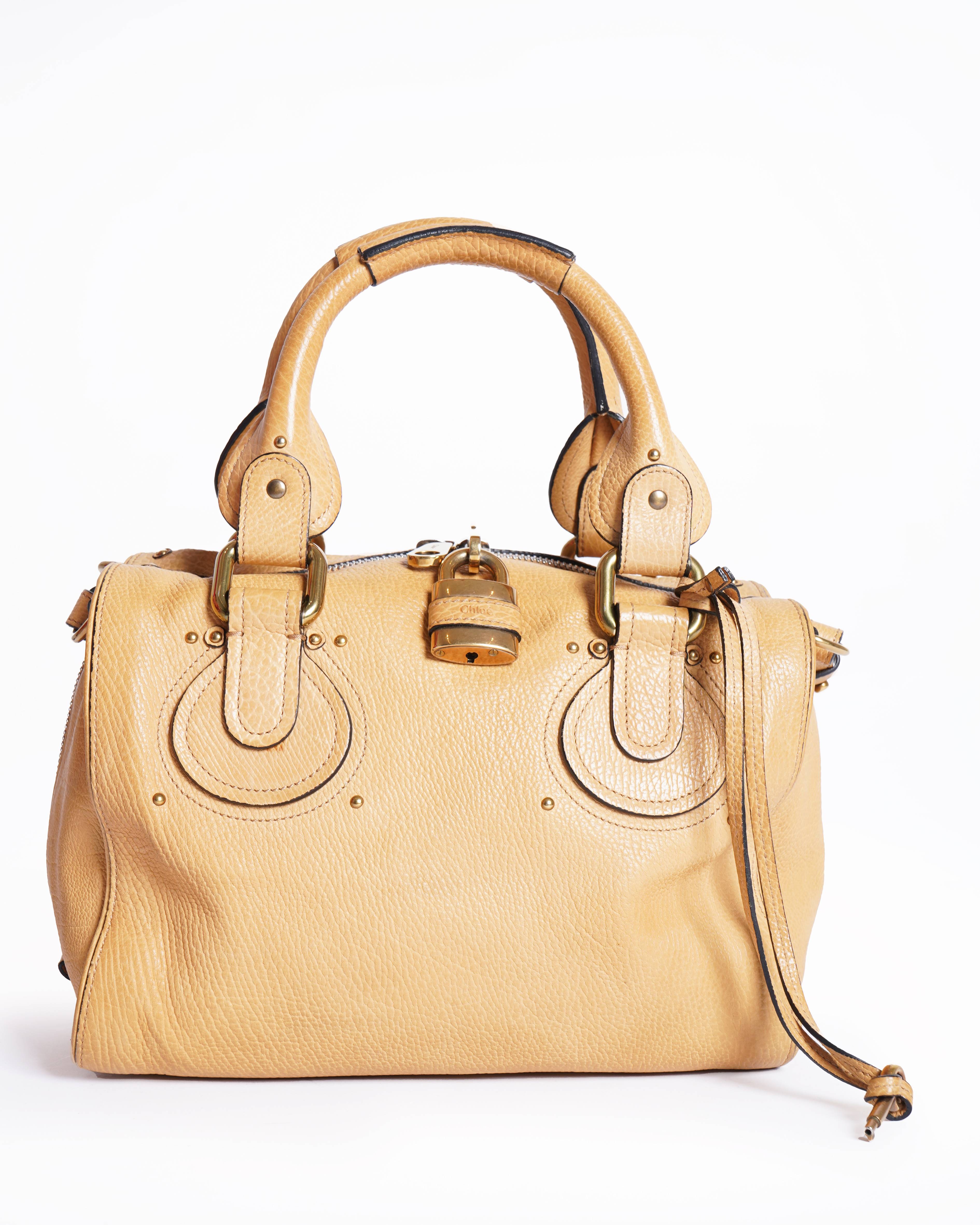 Chloé Leather front pocket paddington Tote
