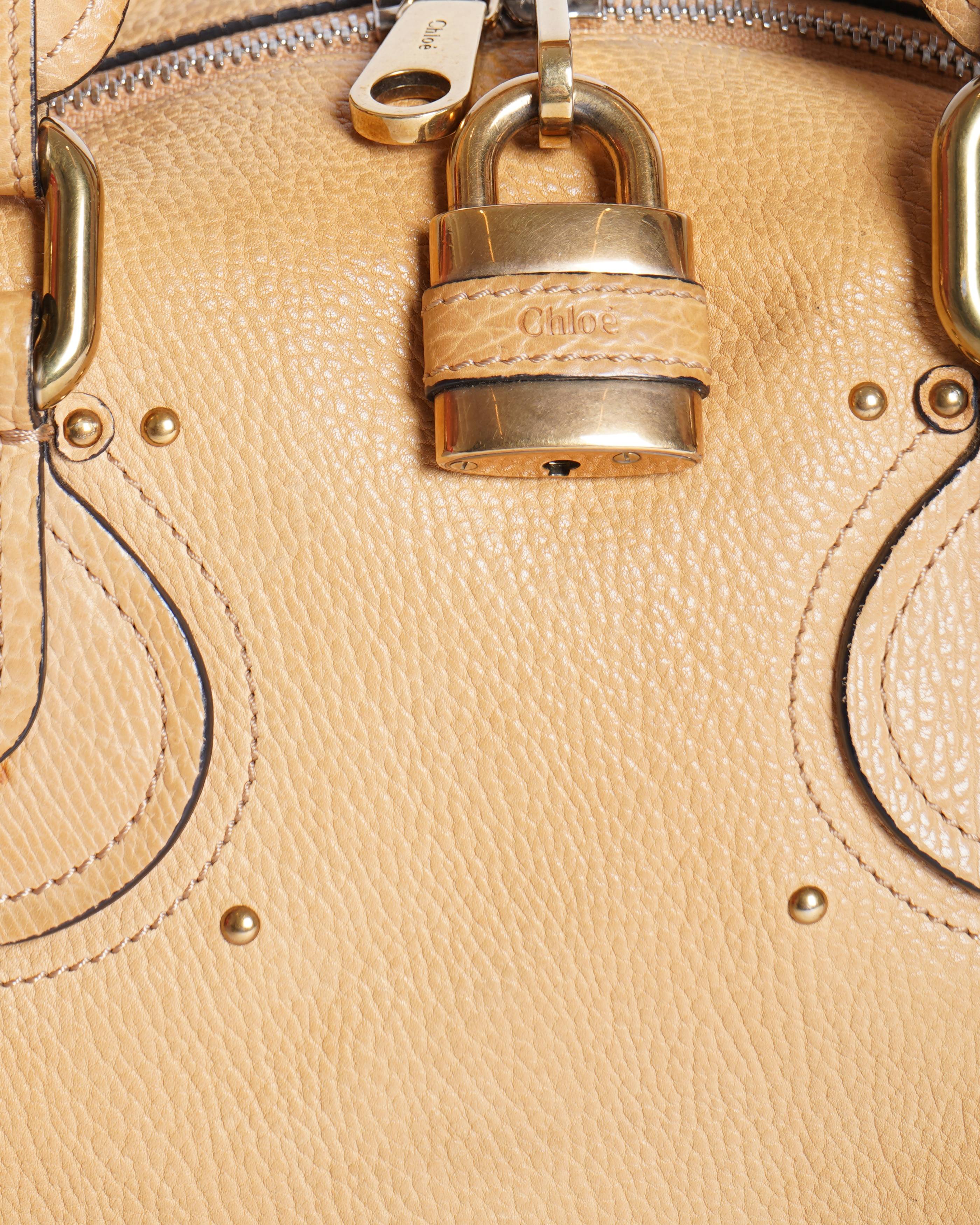 Chloé Leather front pocket paddington Tote