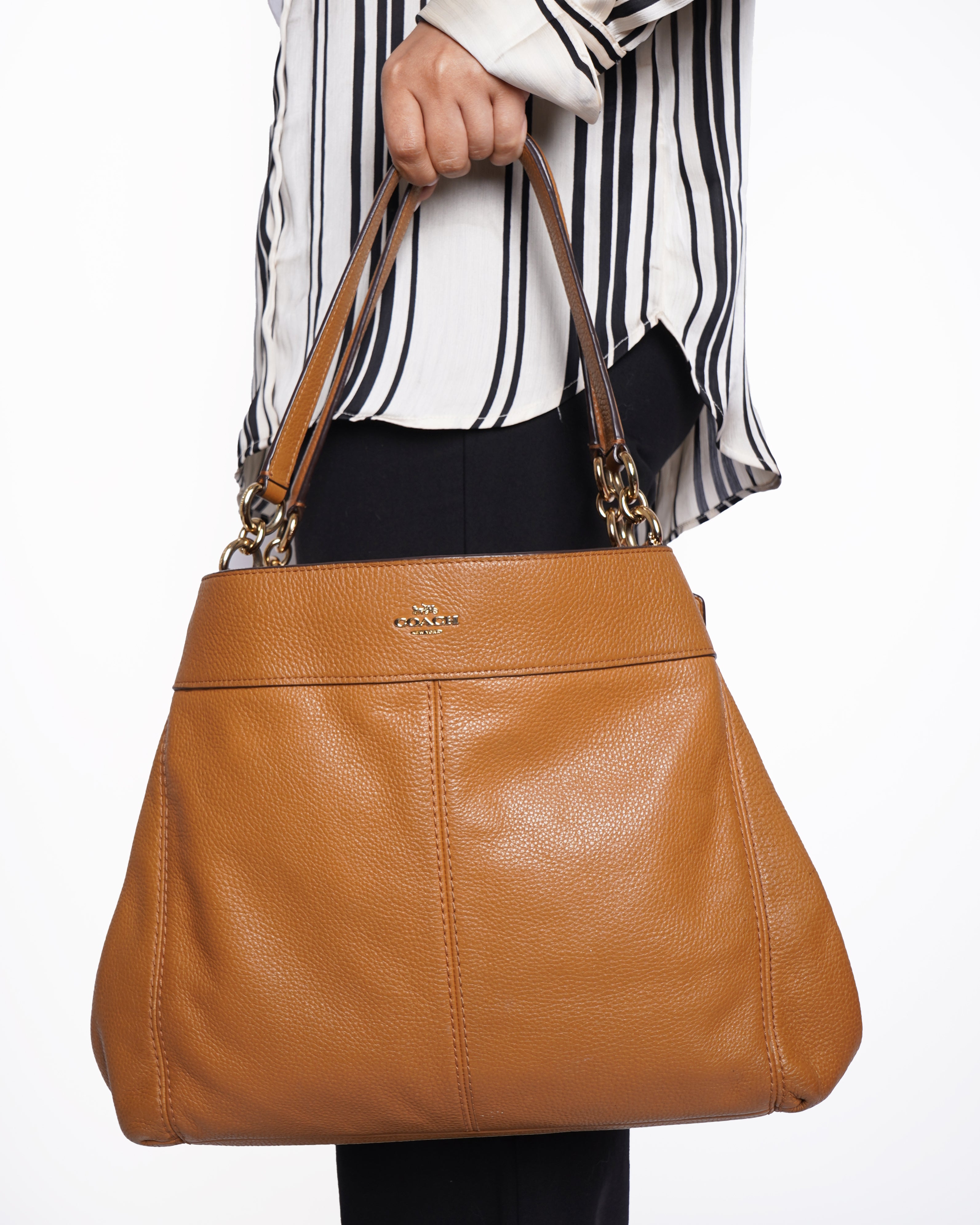 Coach Leather Lexy Shoulder Bag