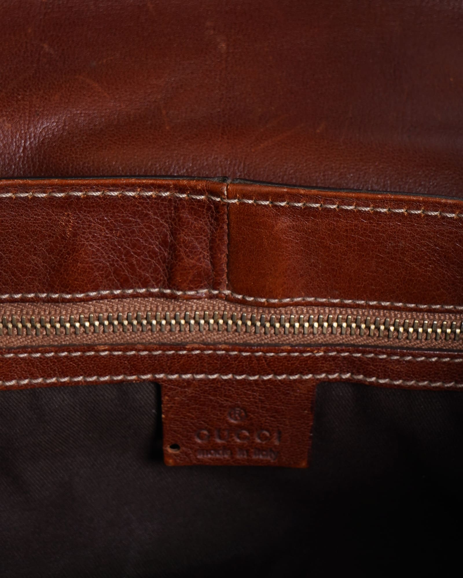 Gucci Beige/Brown GG Canvas Horsebit Shoulder Bag