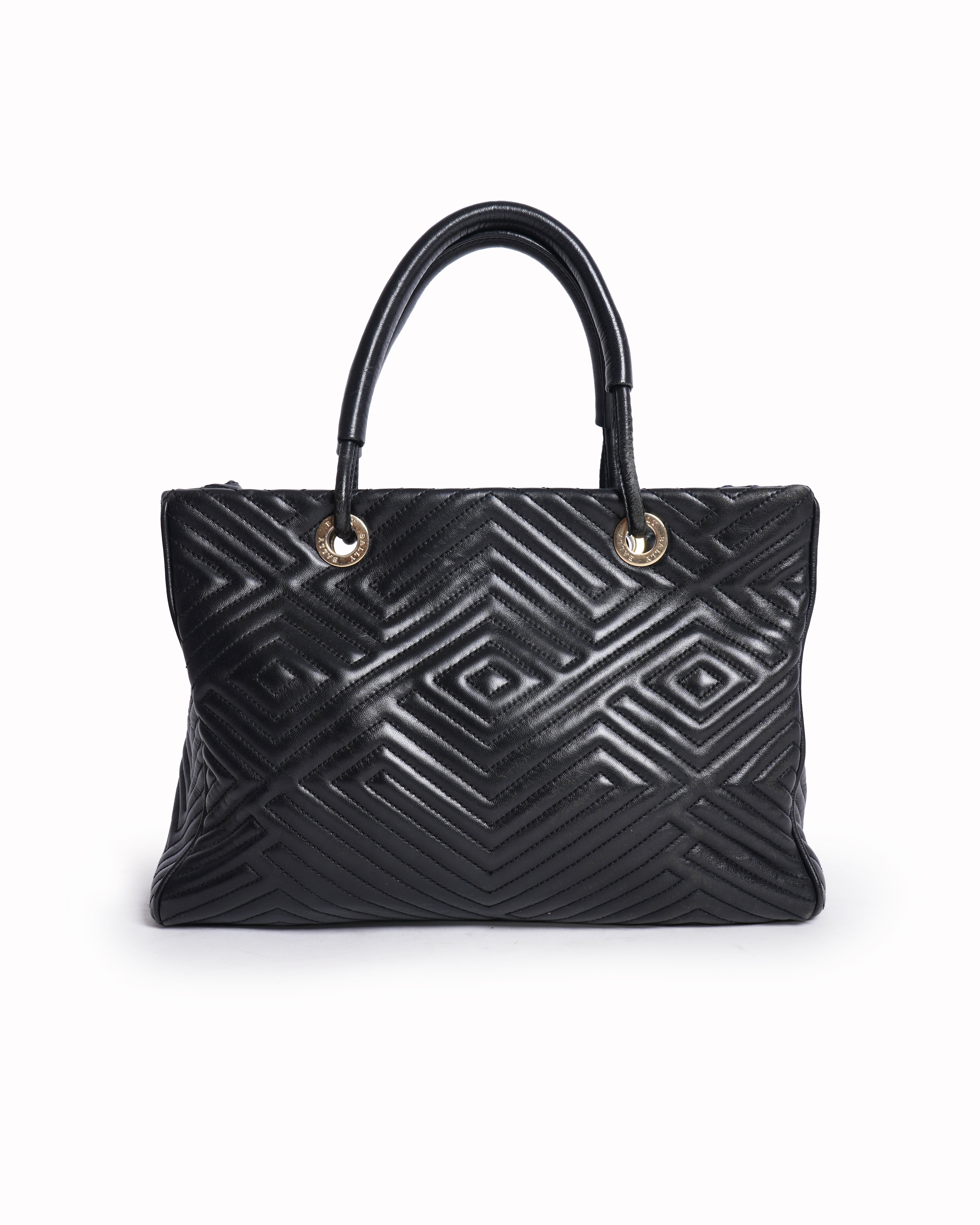 Bally Manuela Quilted Leather Tote Bag