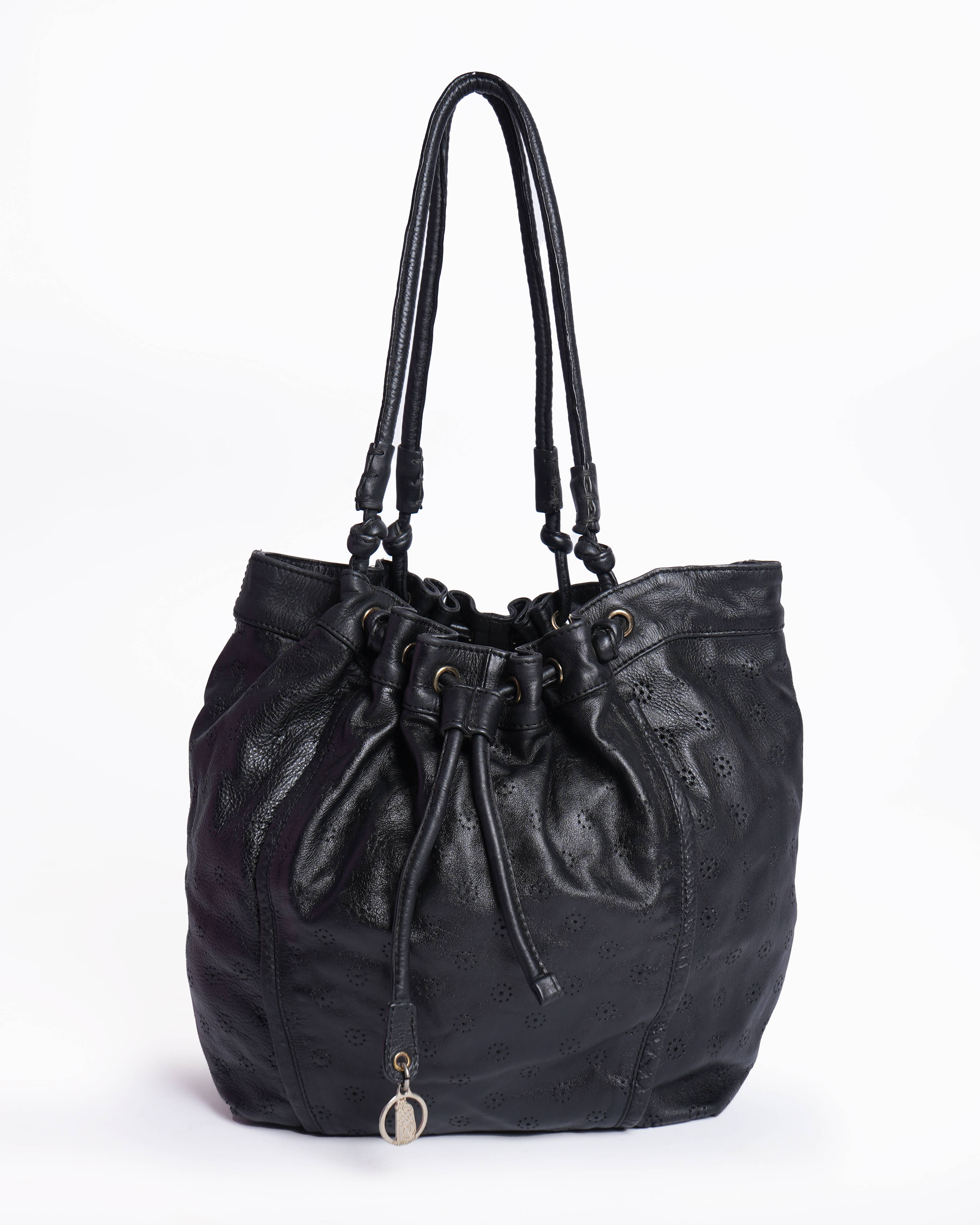 See by Chloé Leather Drawstring Bucket Bag