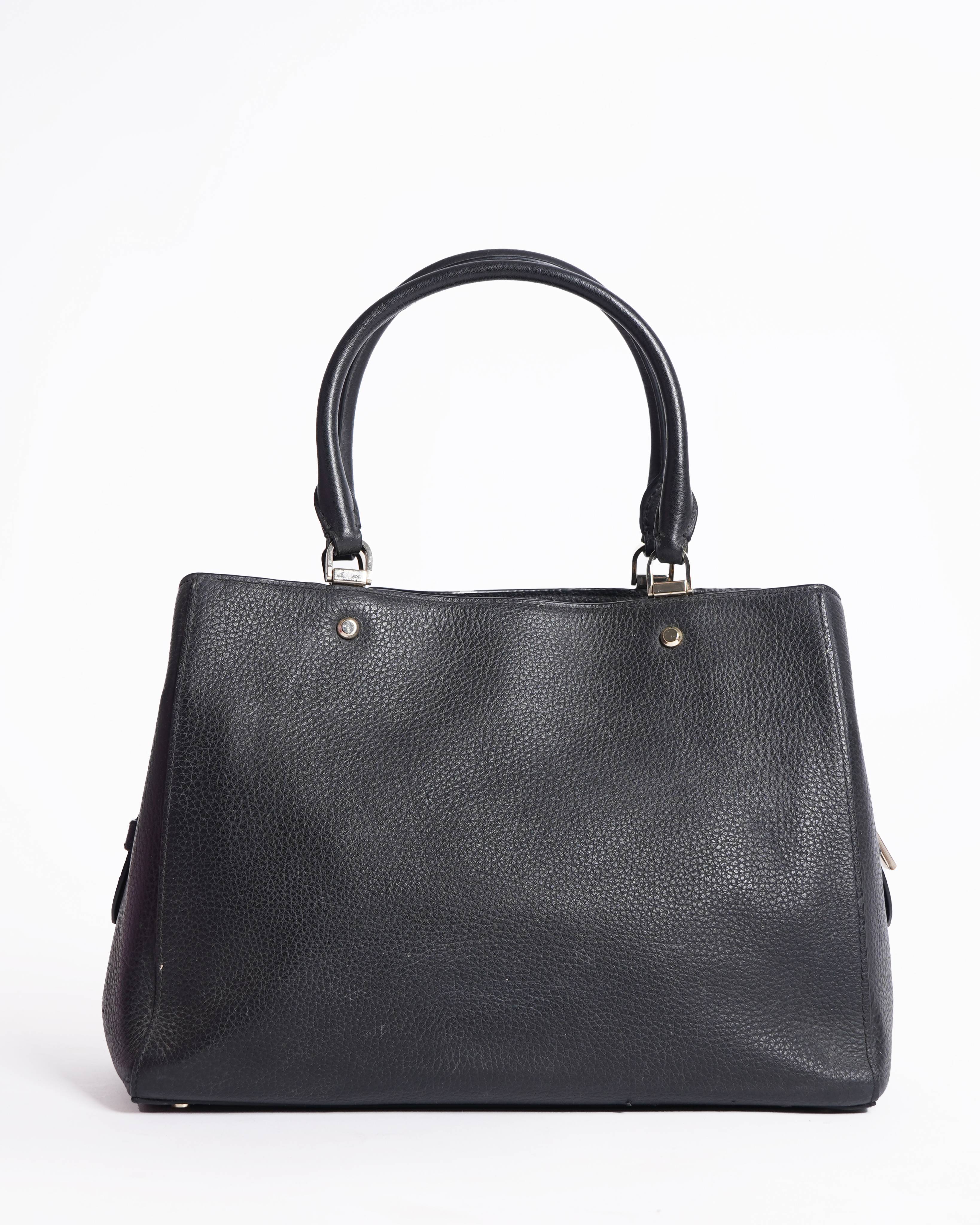 Kate Spade Medium Triple Compartment Satchel Bag Black