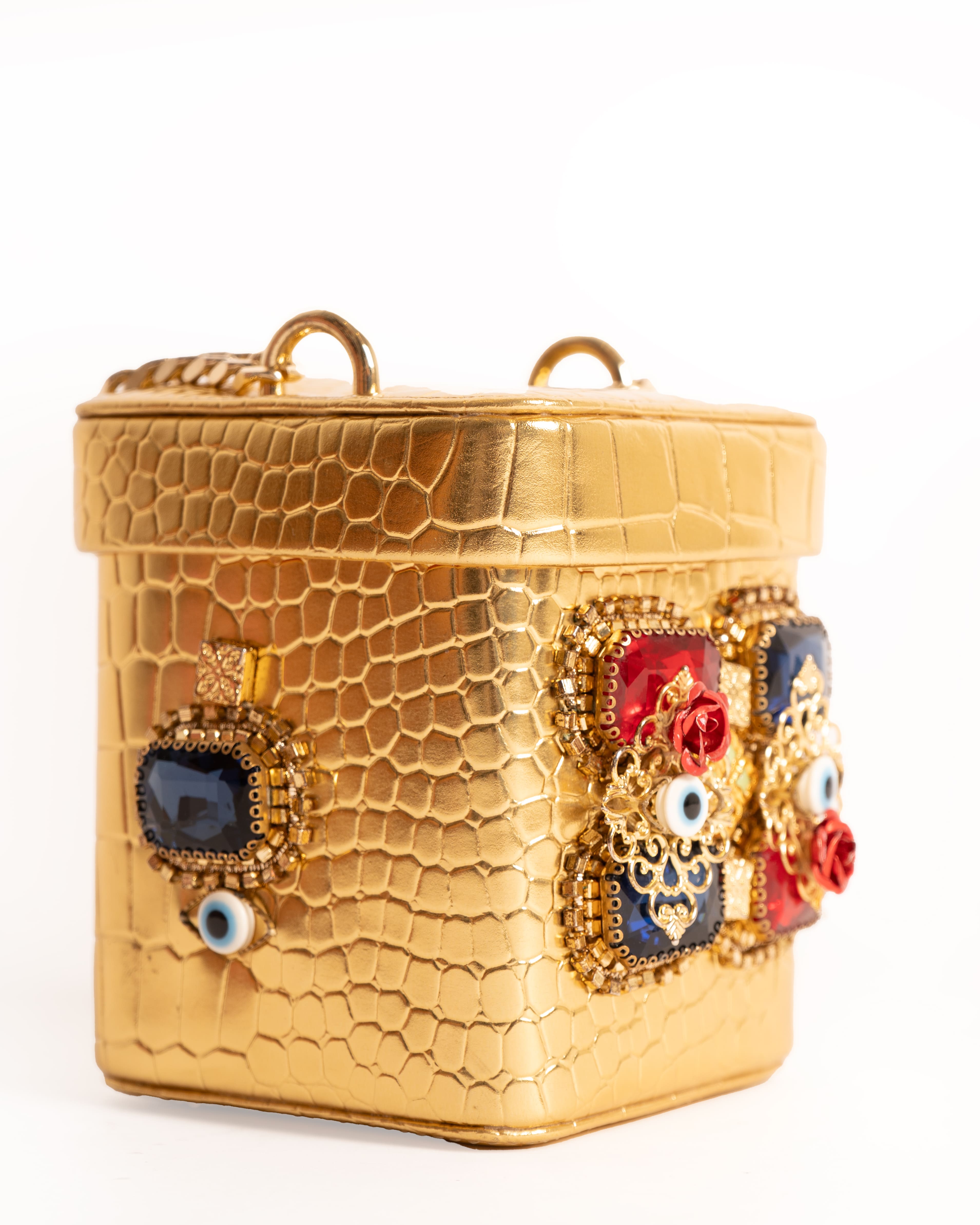 Papa Don't Preach Embellished Leather Shopper Sling Bag