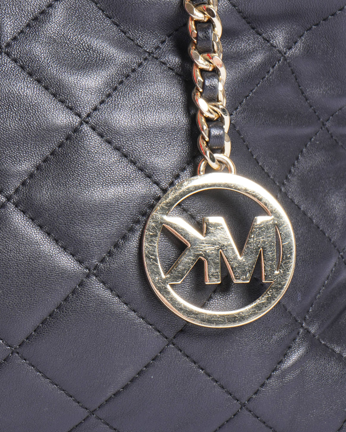 Michael Kors Quilted Shoulder Bag In Black